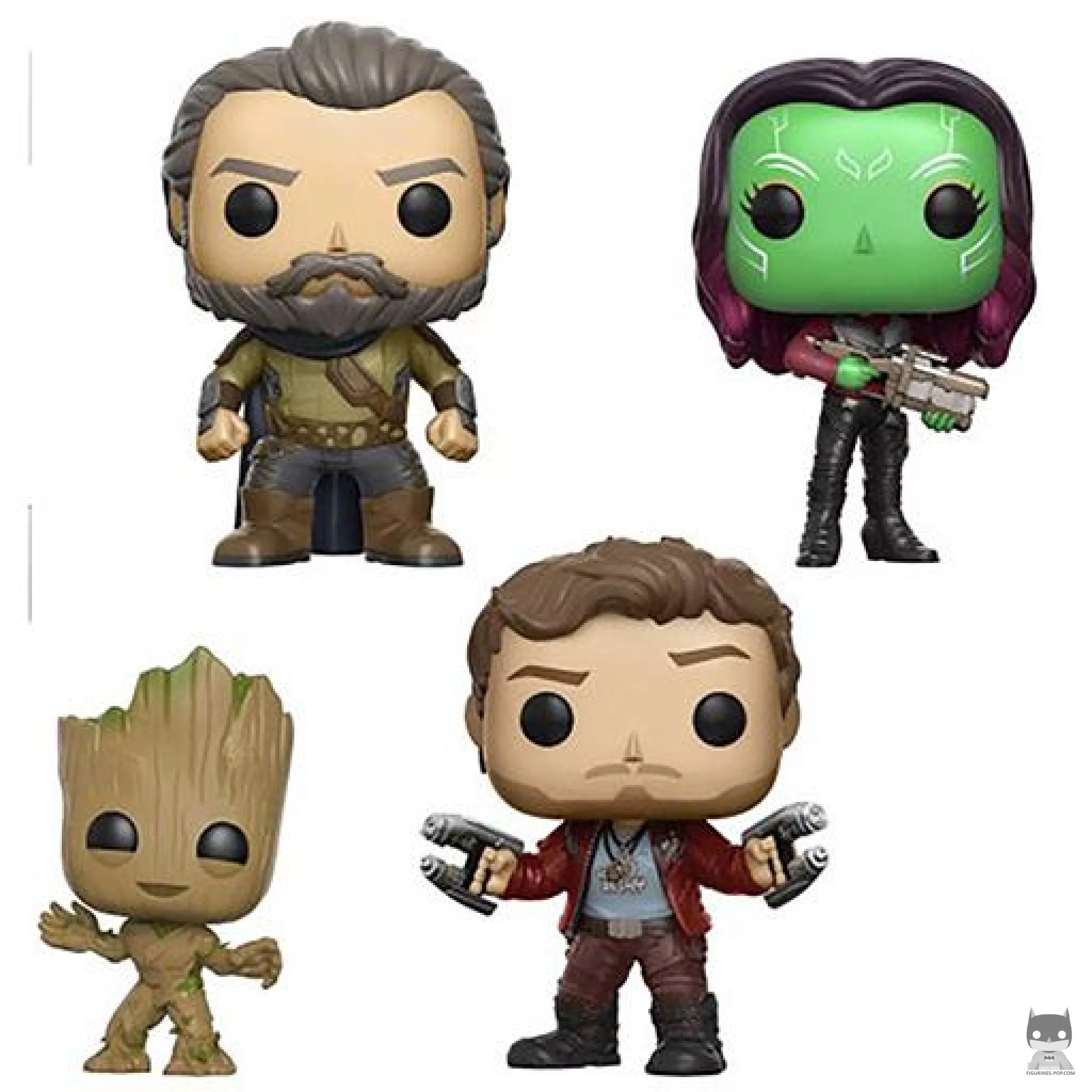 Figurine Funko POP Groot, Star-Lord, Ego & Gamora (Les Gardiens de la Galaxie vol.2)