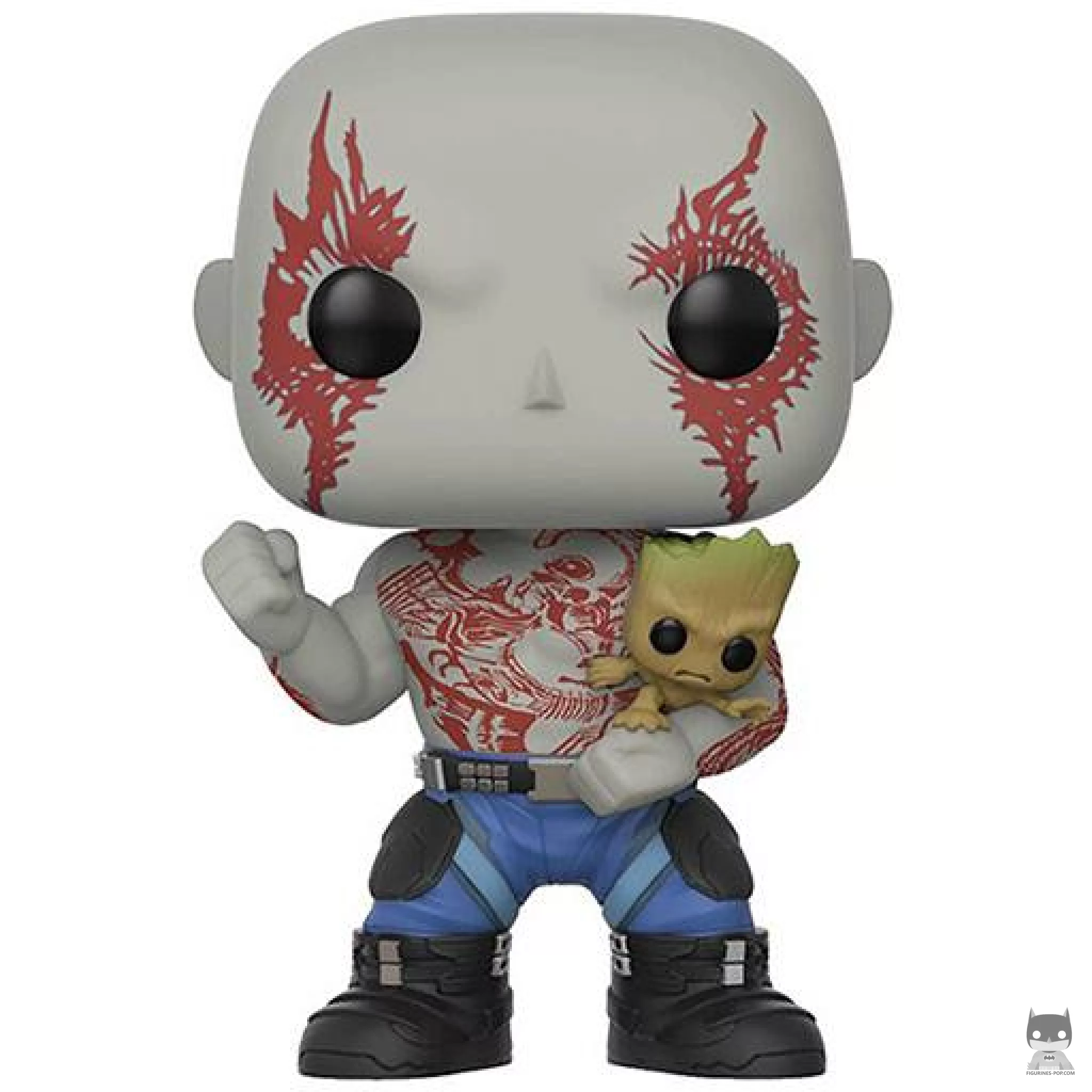 Figurine Funko POP Drax avec bébé Groot (Les Gardiens de la Galaxie vol.2)