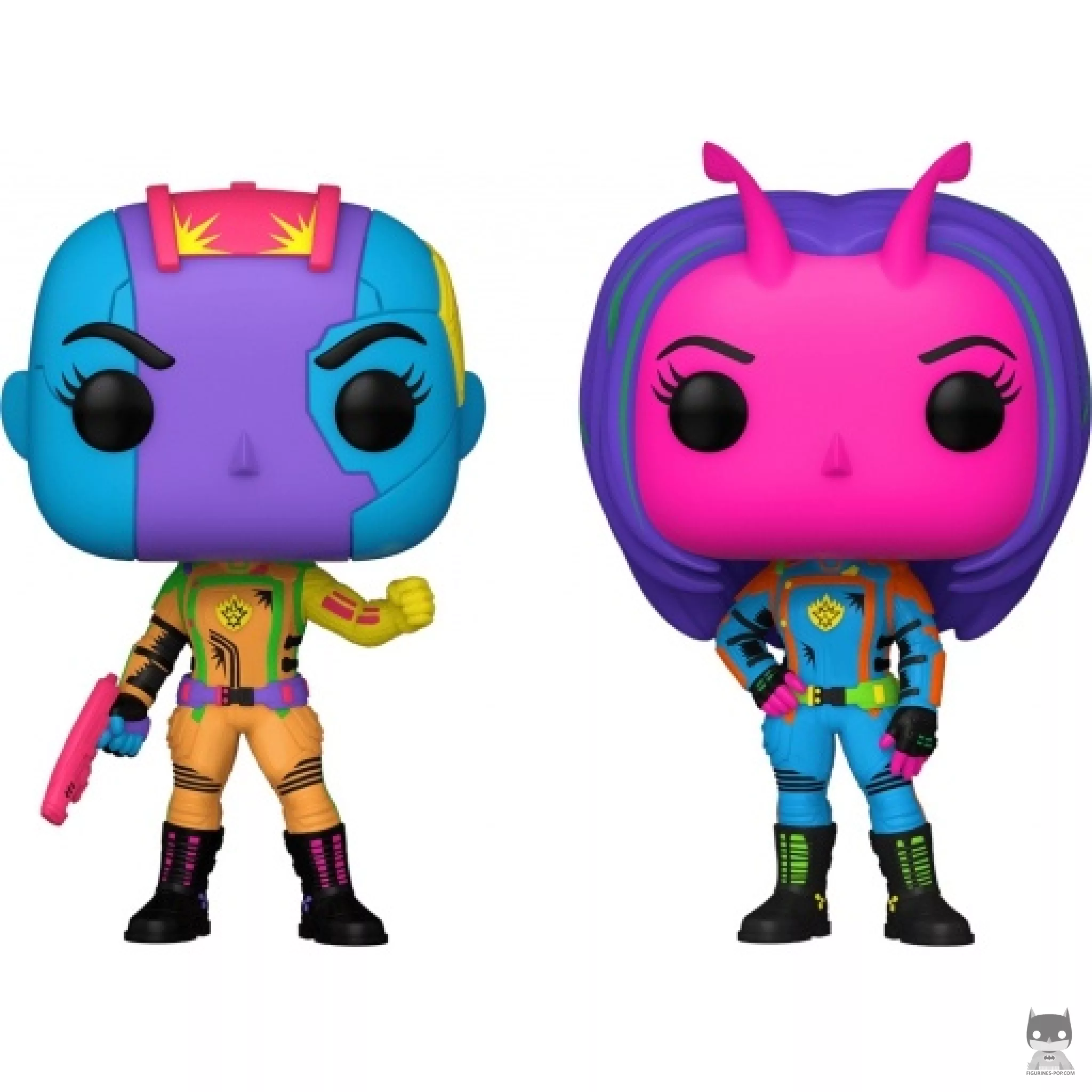 Figurine Funko POP Nebula & Mantis (Blacklight) (Les Gardiens de la Galaxie vol.3)