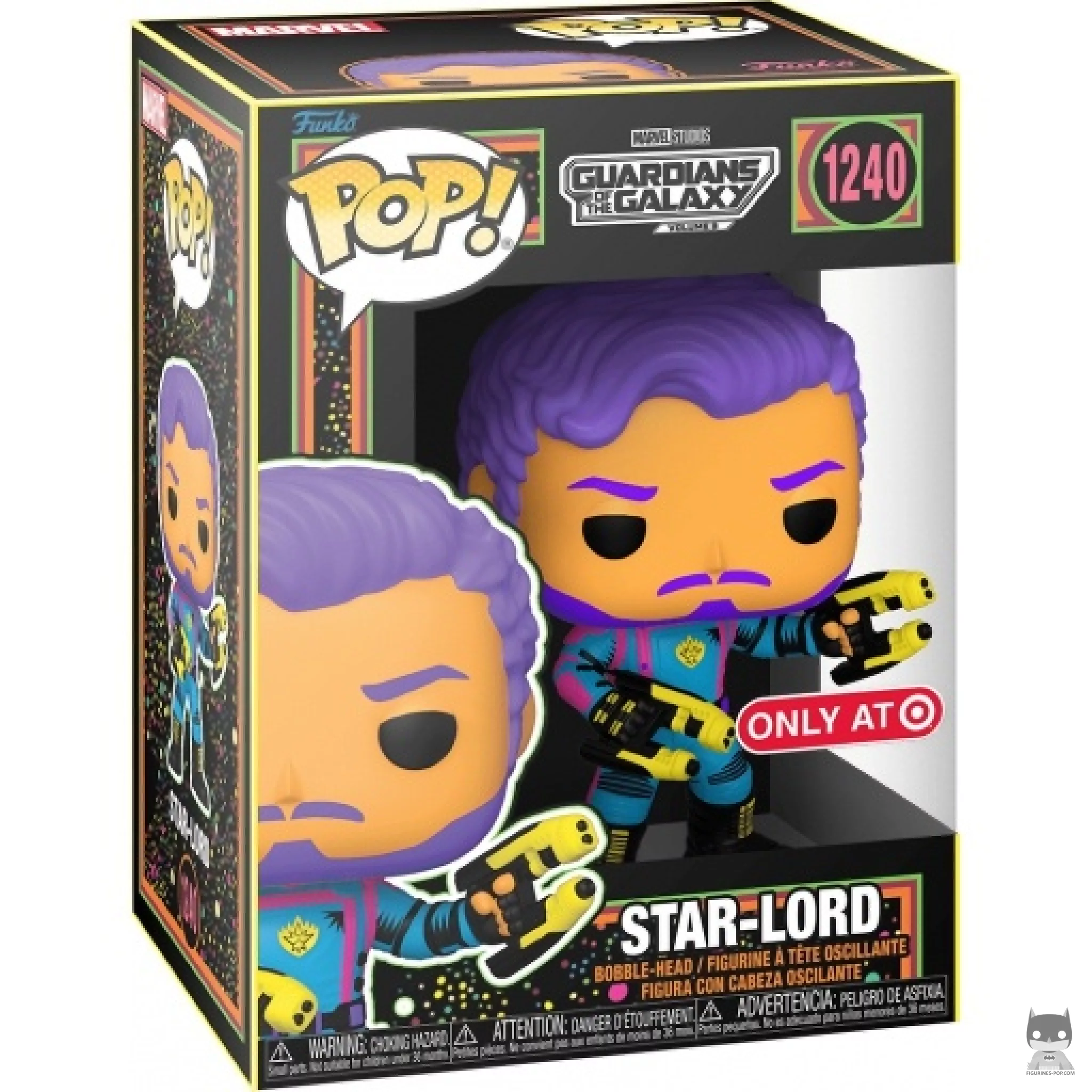 Figurine Funko POP Star-Lord (Blacklight) avec boîte