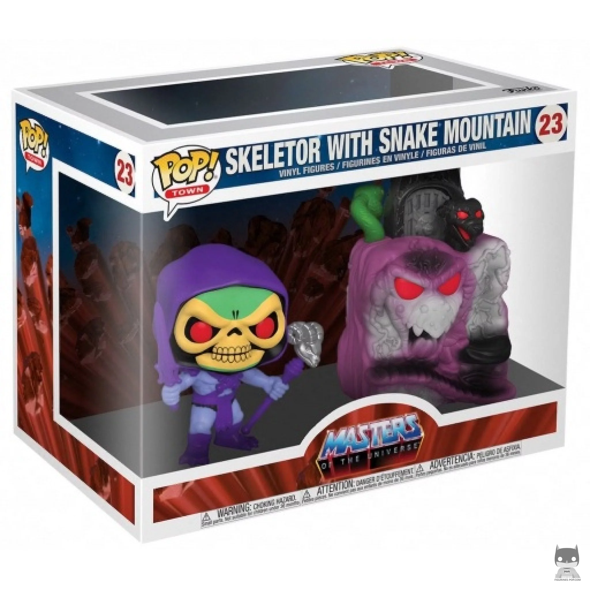 Figurine Funko POP Skeletor avec Montagne du Serpent avec boîte