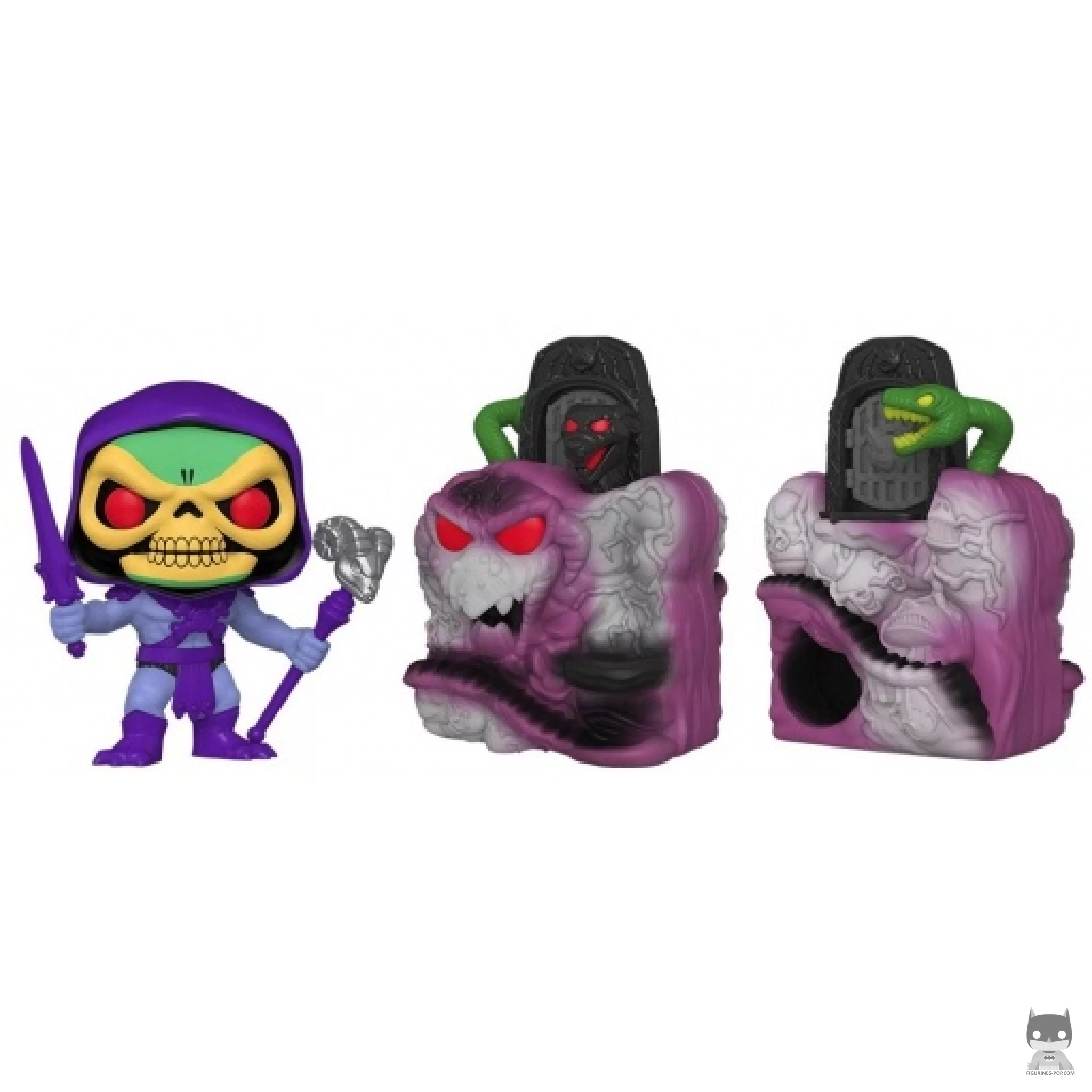 Figurine Funko POP Skeletor avec Montagne du Serpent (Les Maîtres de l'univers)