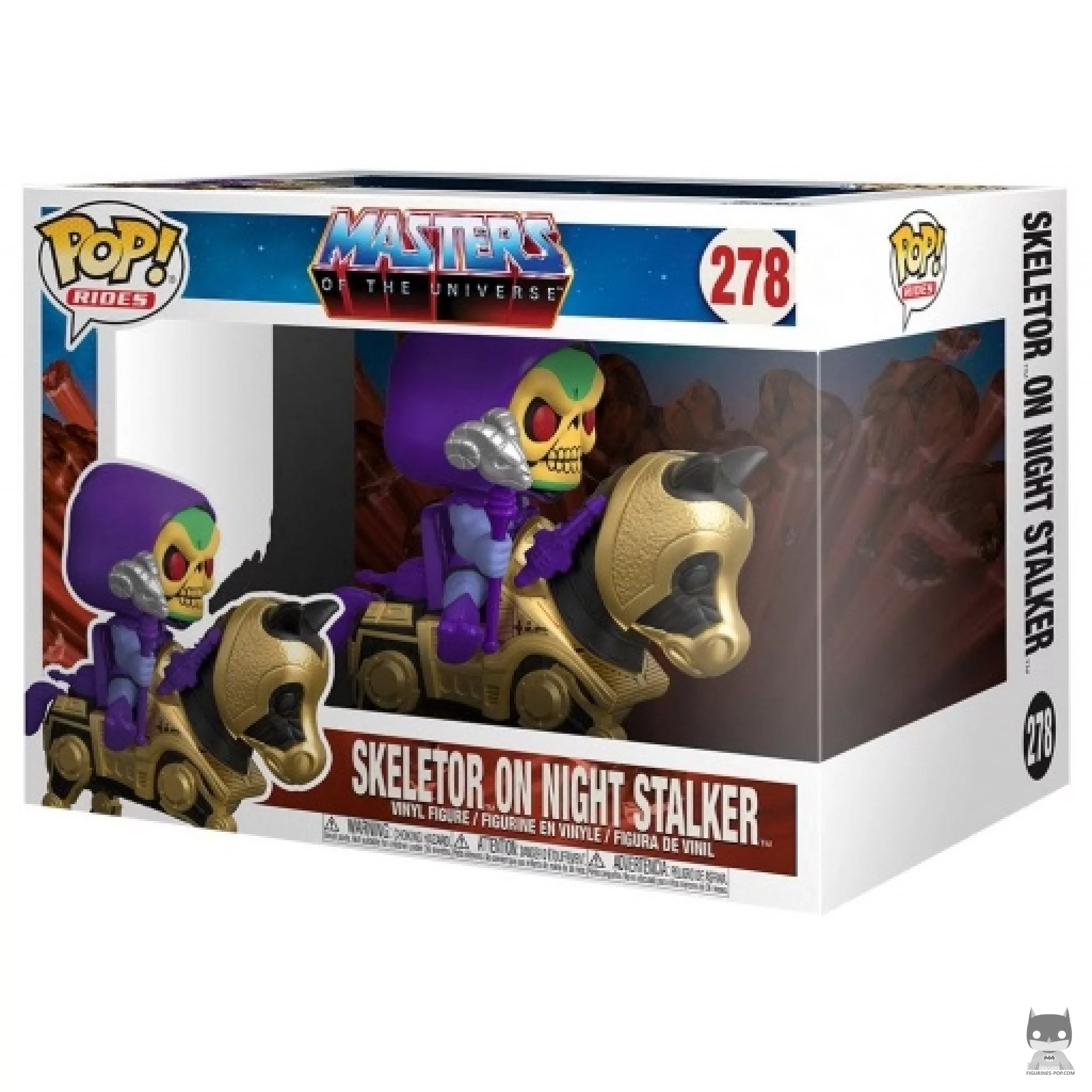 Figurine Funko POP Skeletor sur Night Stalker avec boîte