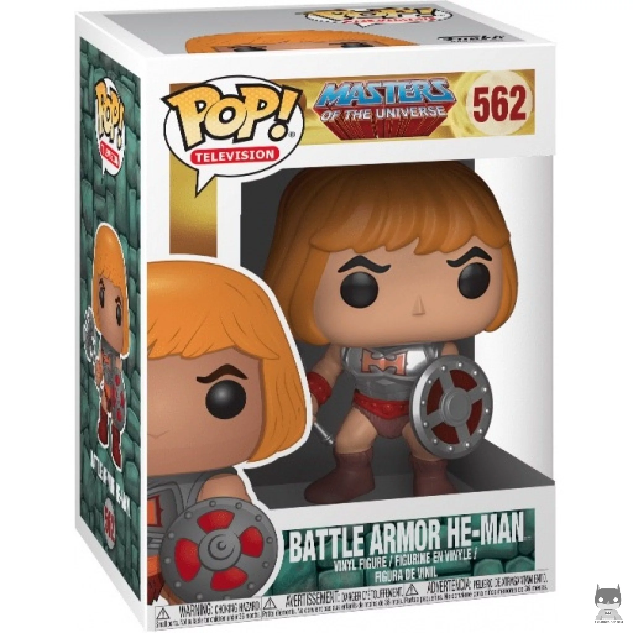 Figurine Funko POP Musclor avec Armure de Combat avec boîte