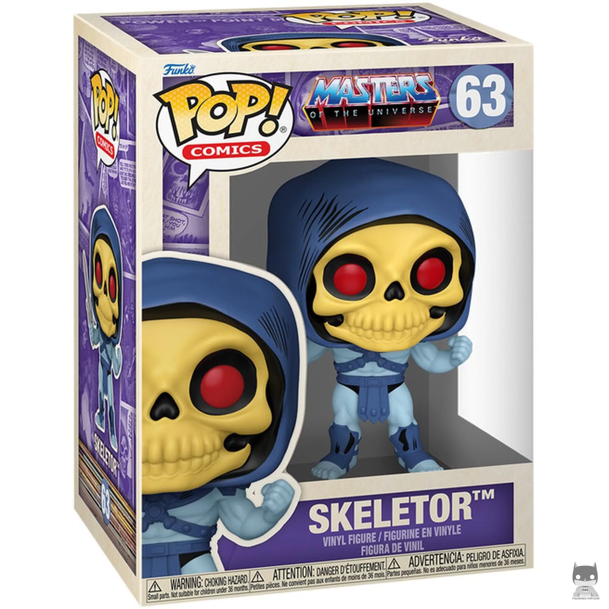 Figurine Funko POP Skeletor (Vintage) avec boîte