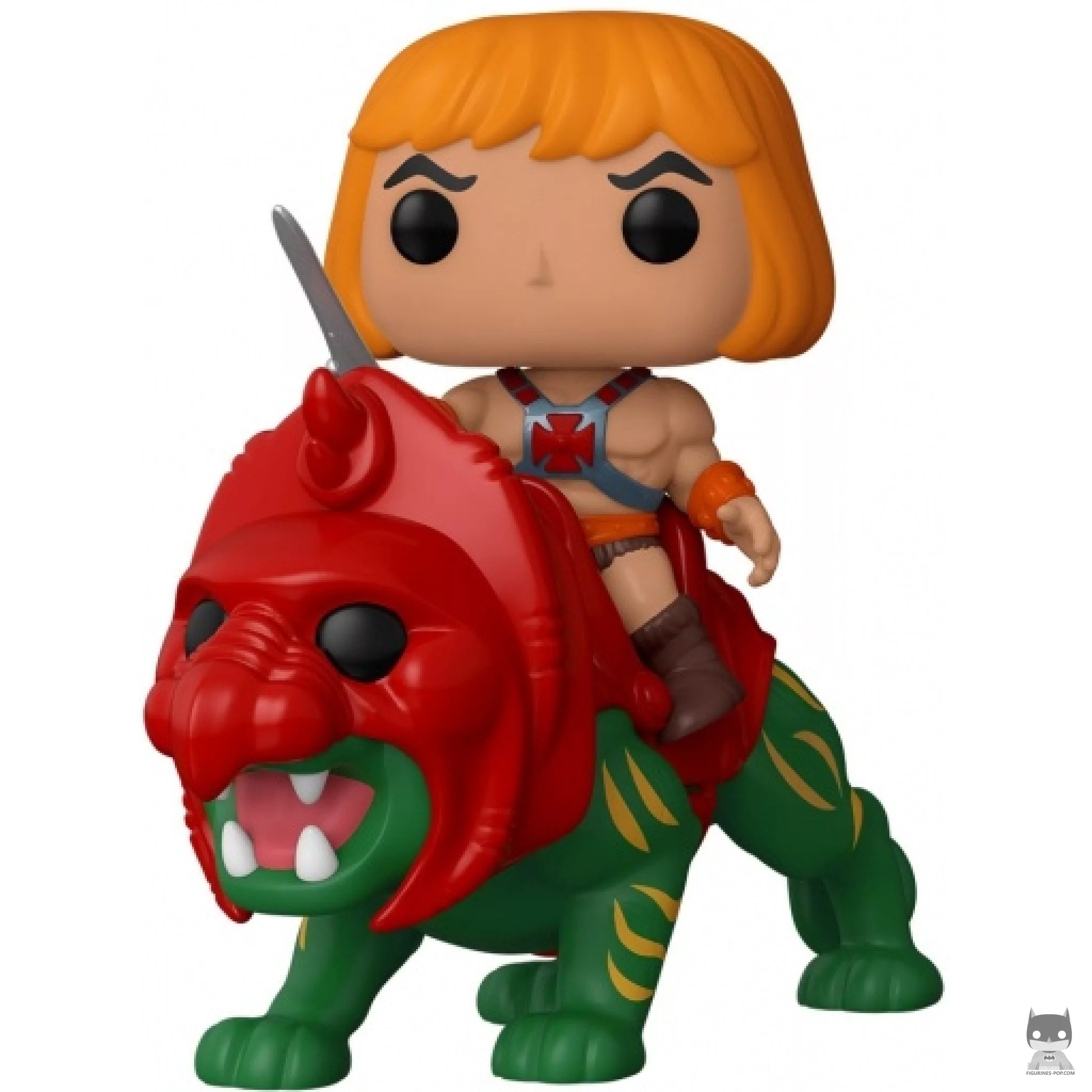 Figurine Funko POP Musclor sur Chat de Combat (Les Maîtres de l'univers)