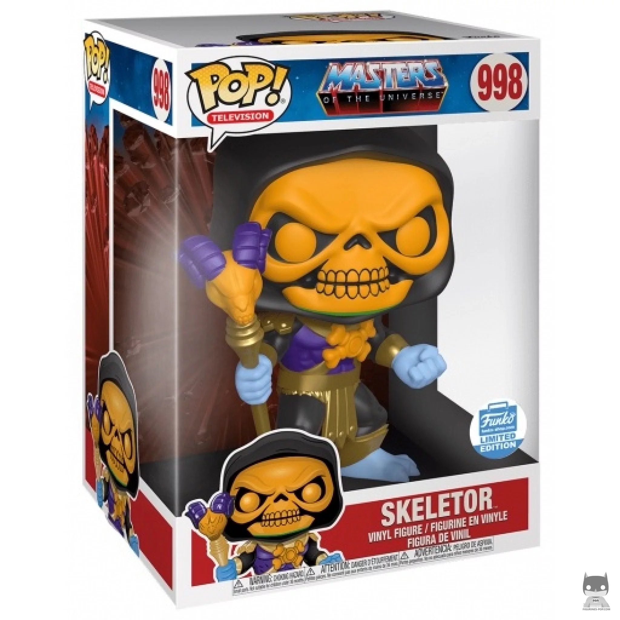 Figurine Funko POP Skeletor (Doré) (Supersized) avec boîte