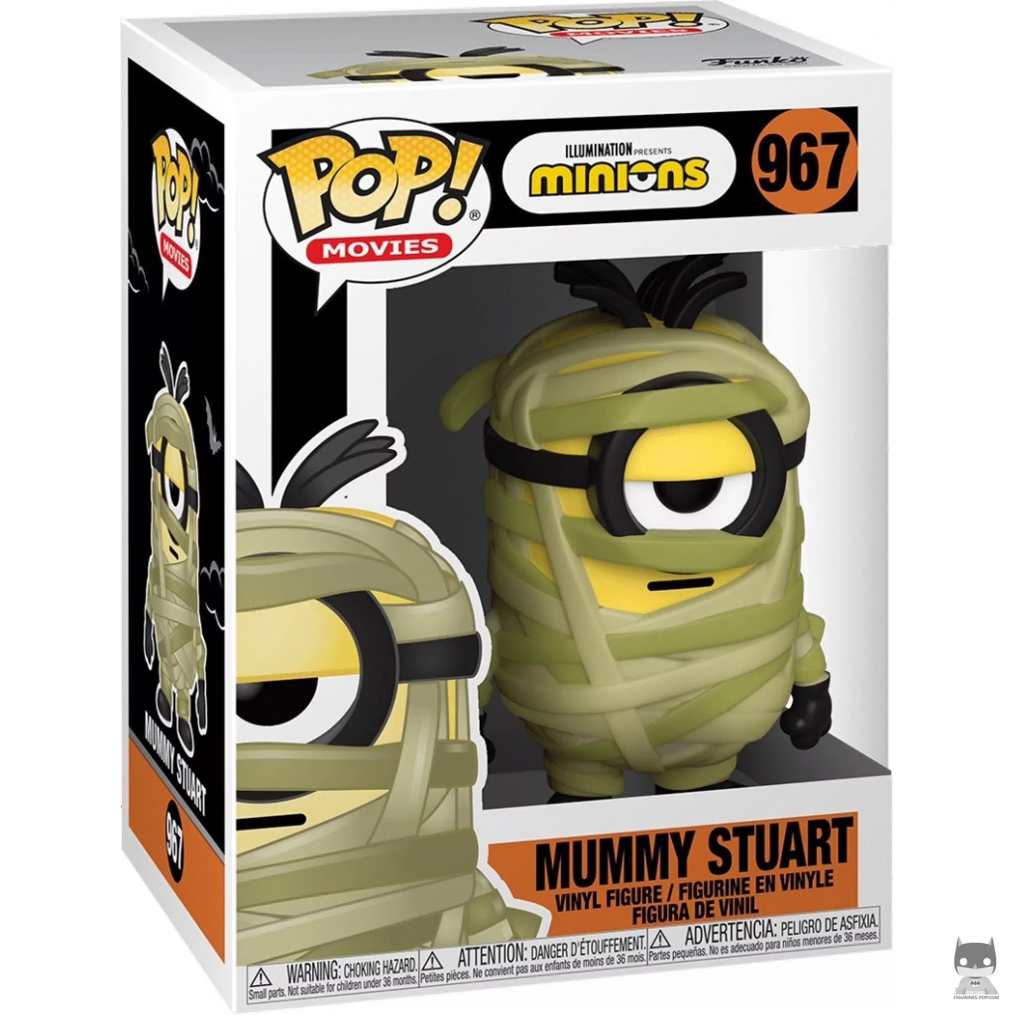 Figurine Funko POP Stuart la Momie avec boîte