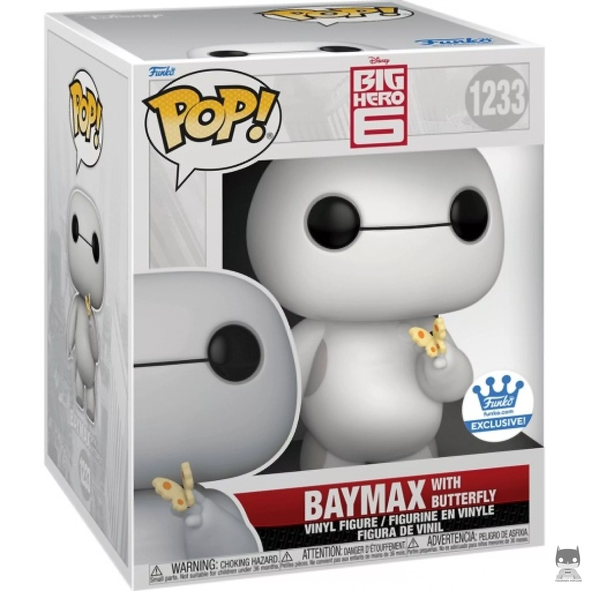 Figurine Funko POP Baymax avec Papillon (Supersized) avec boîte