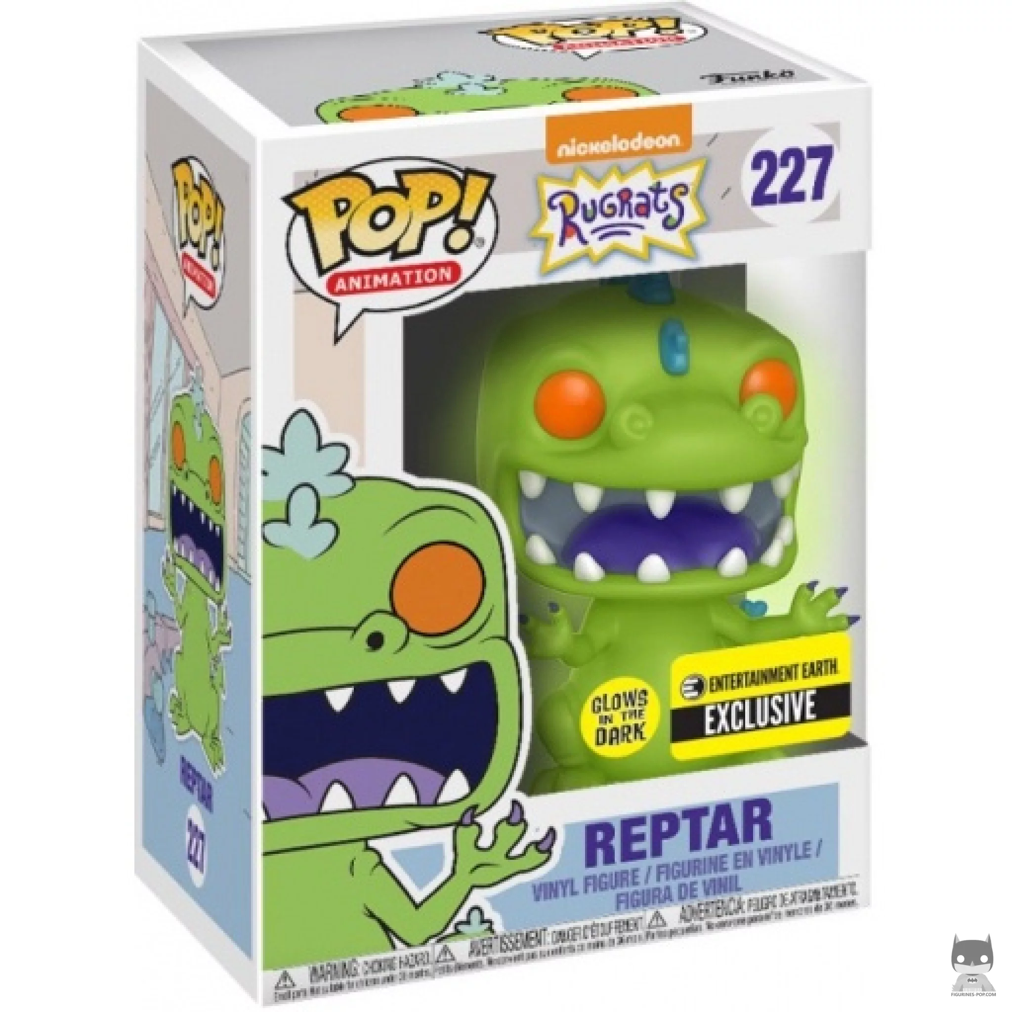 Figurine Funko POP Reptar (Glow in the Dark) avec boîte