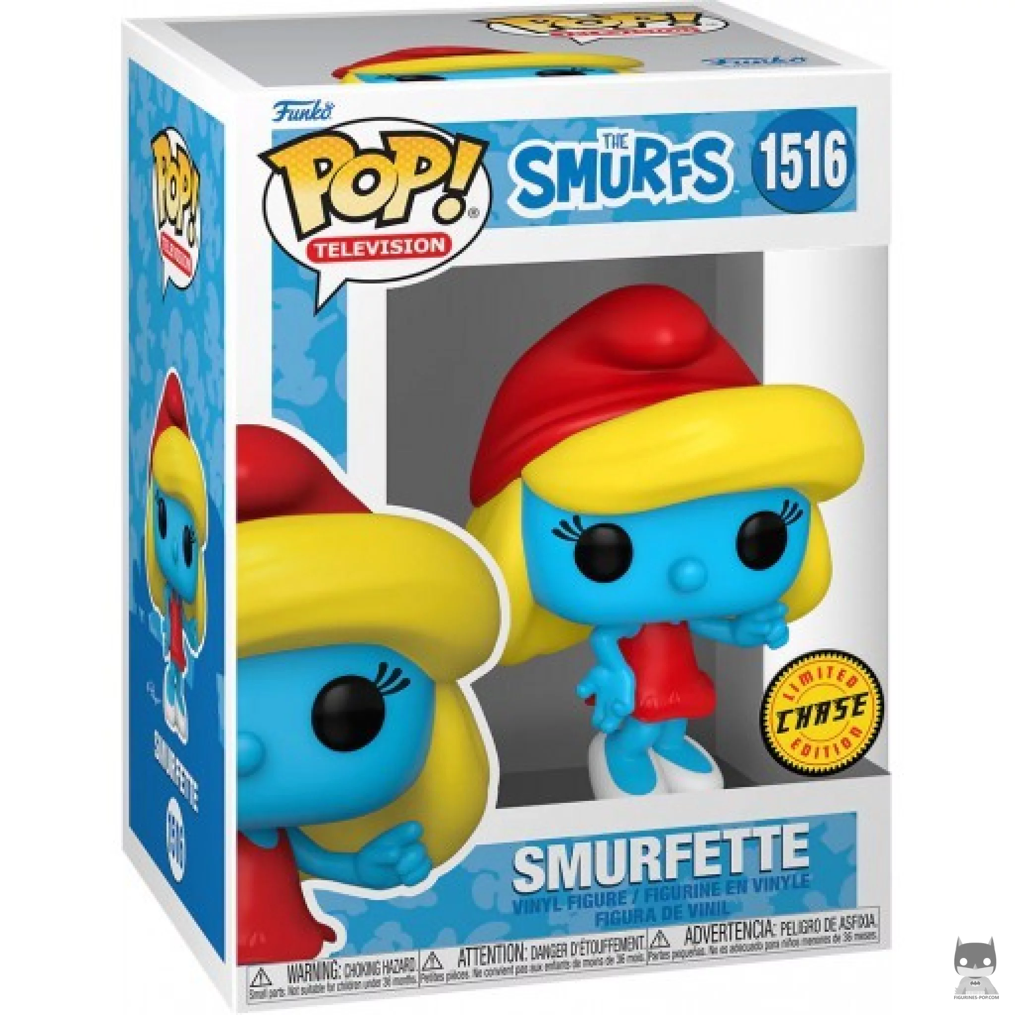 Figurine Funko POP La Schtroumpfette (Robe Rouge) (Chase) avec boîte
