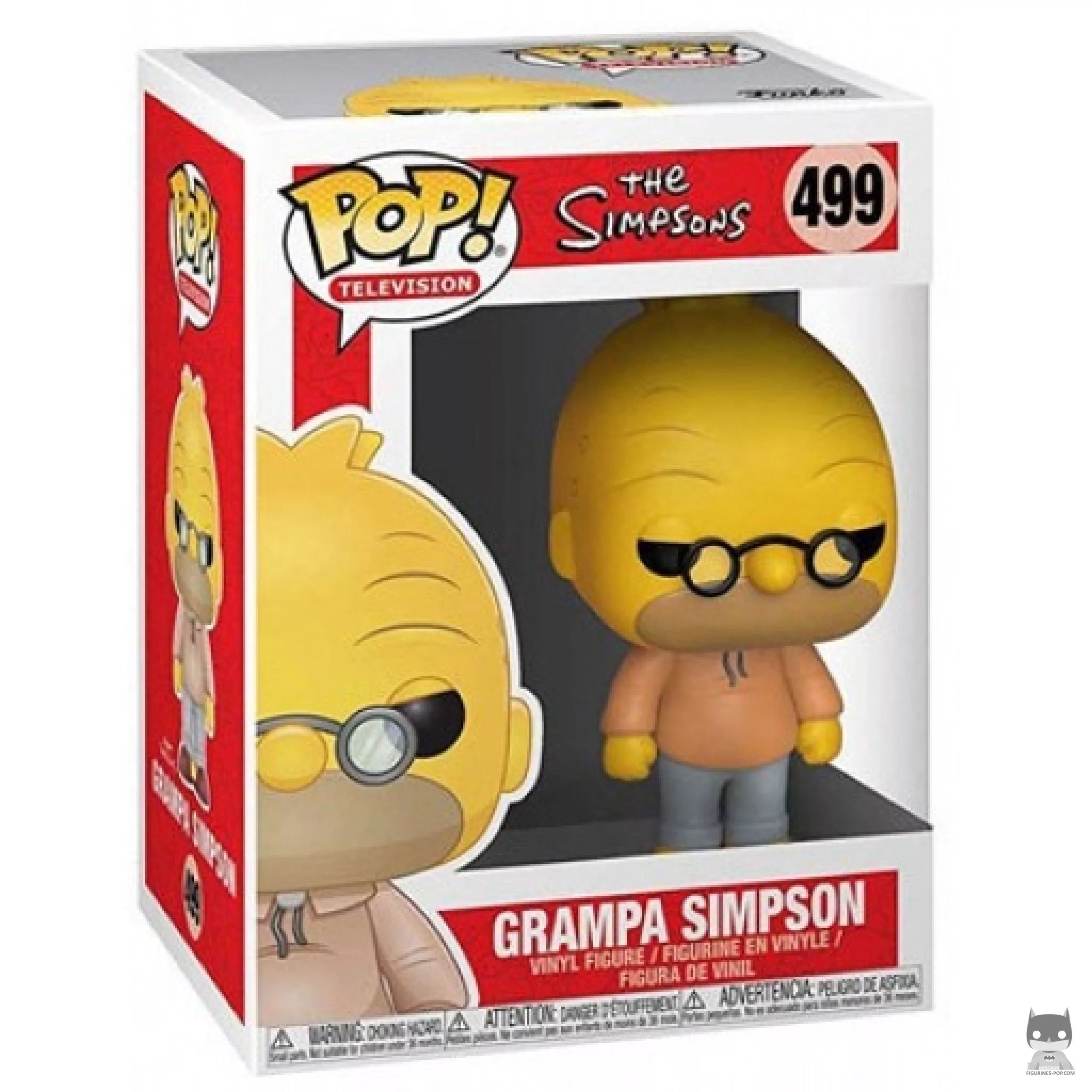 Figurine Funko POP Grand-Père Simpson avec boîte