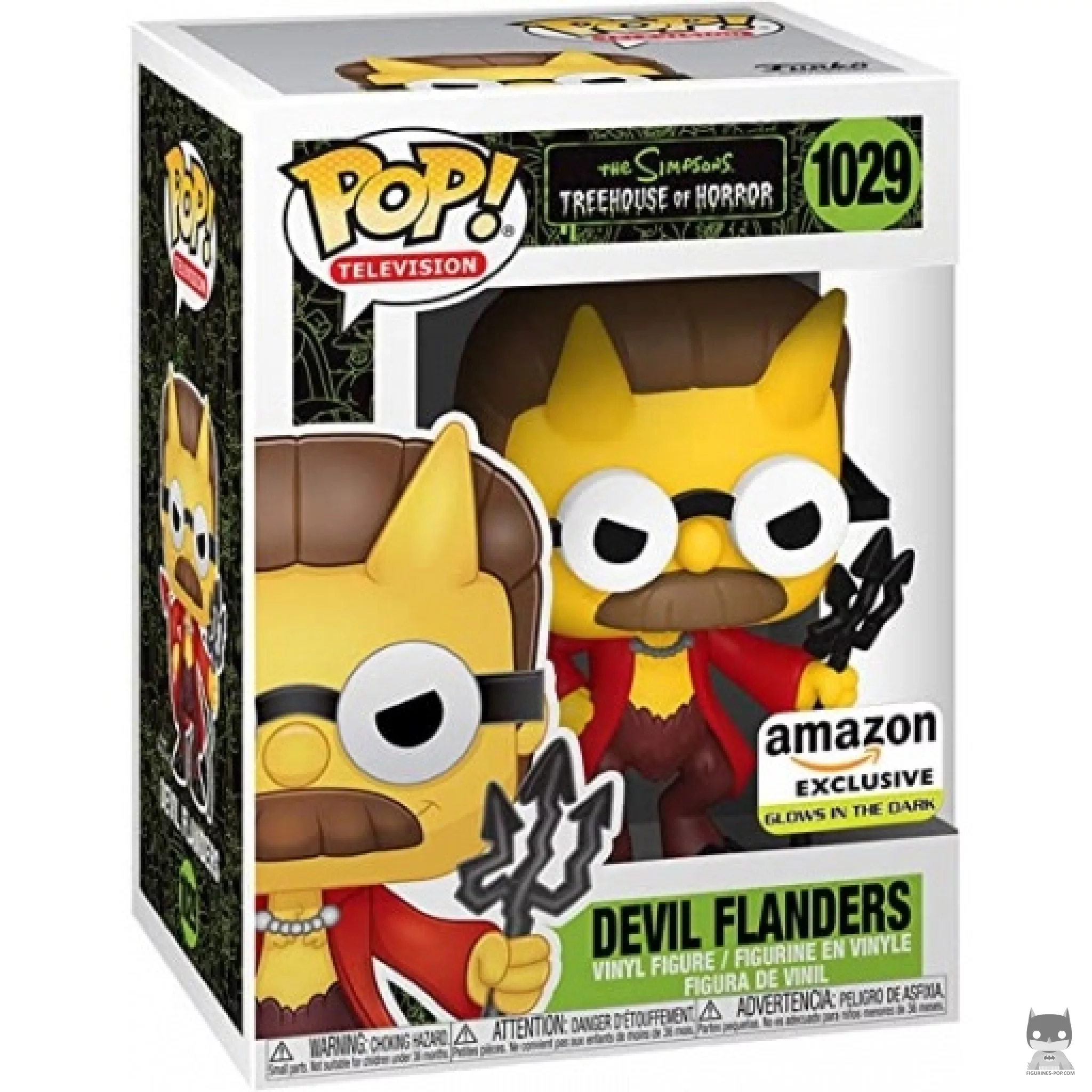 Figurine Funko POP Flanders en Diable (Glow in the Dark) avec boîte