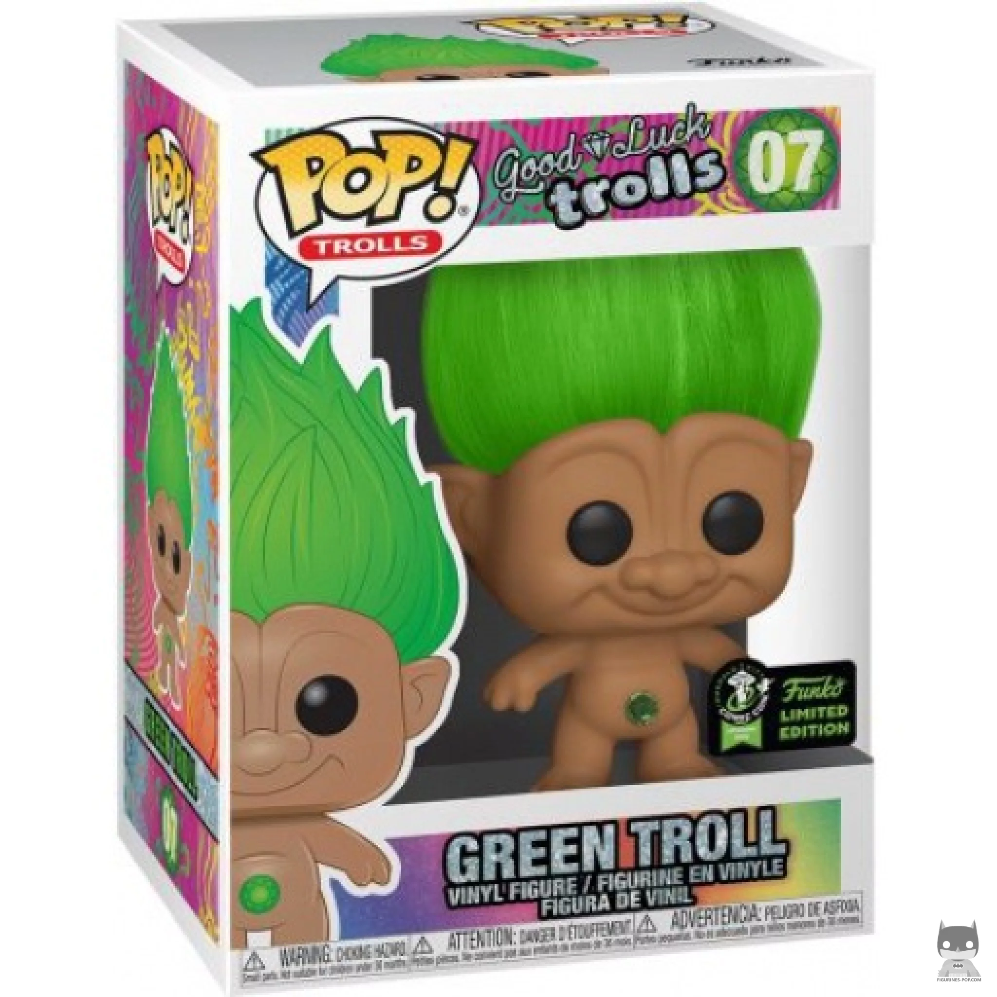 Figurine Funko POP Troll Vert avec boîte