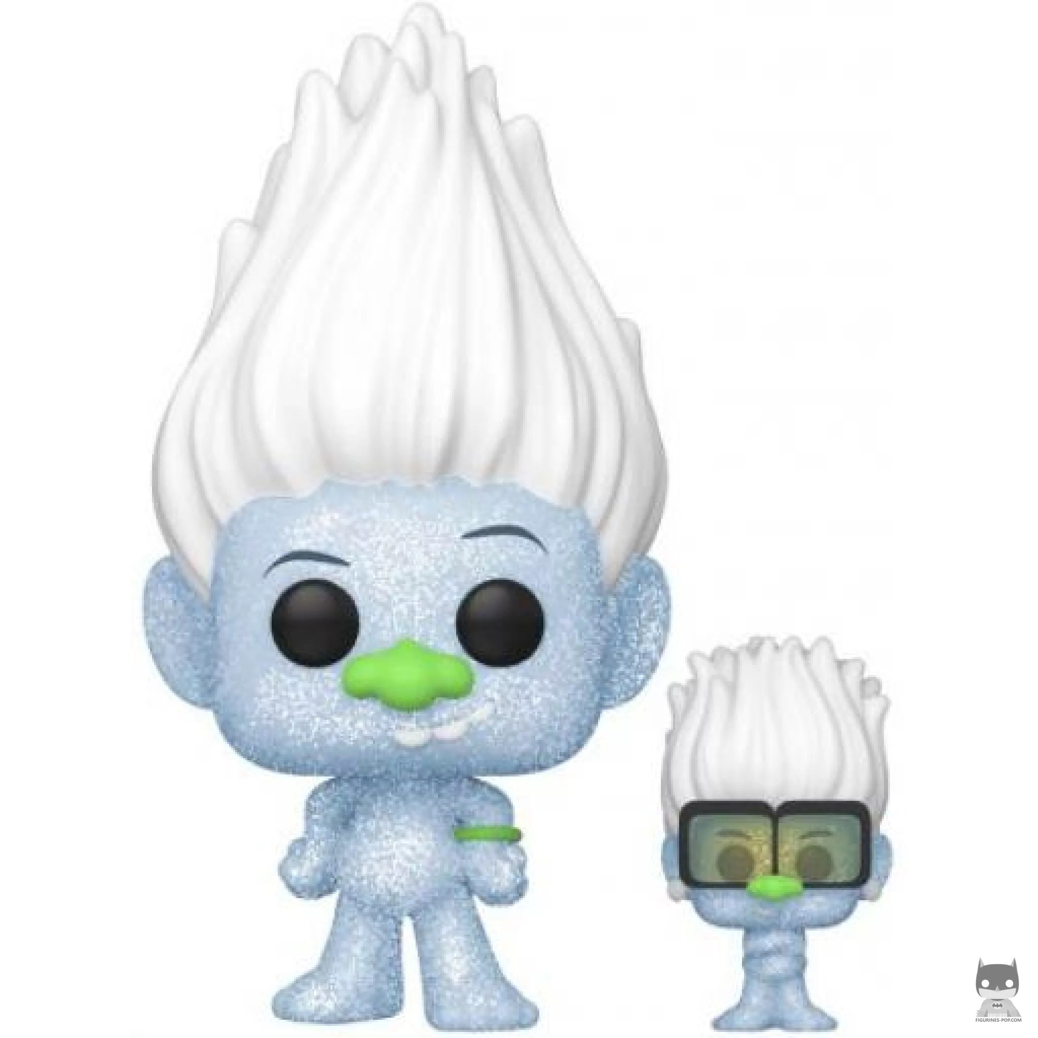 Figurine Funko POP Guy Diamond avec Tiny Diamond (Diamond Glitter) (Les Trolls)