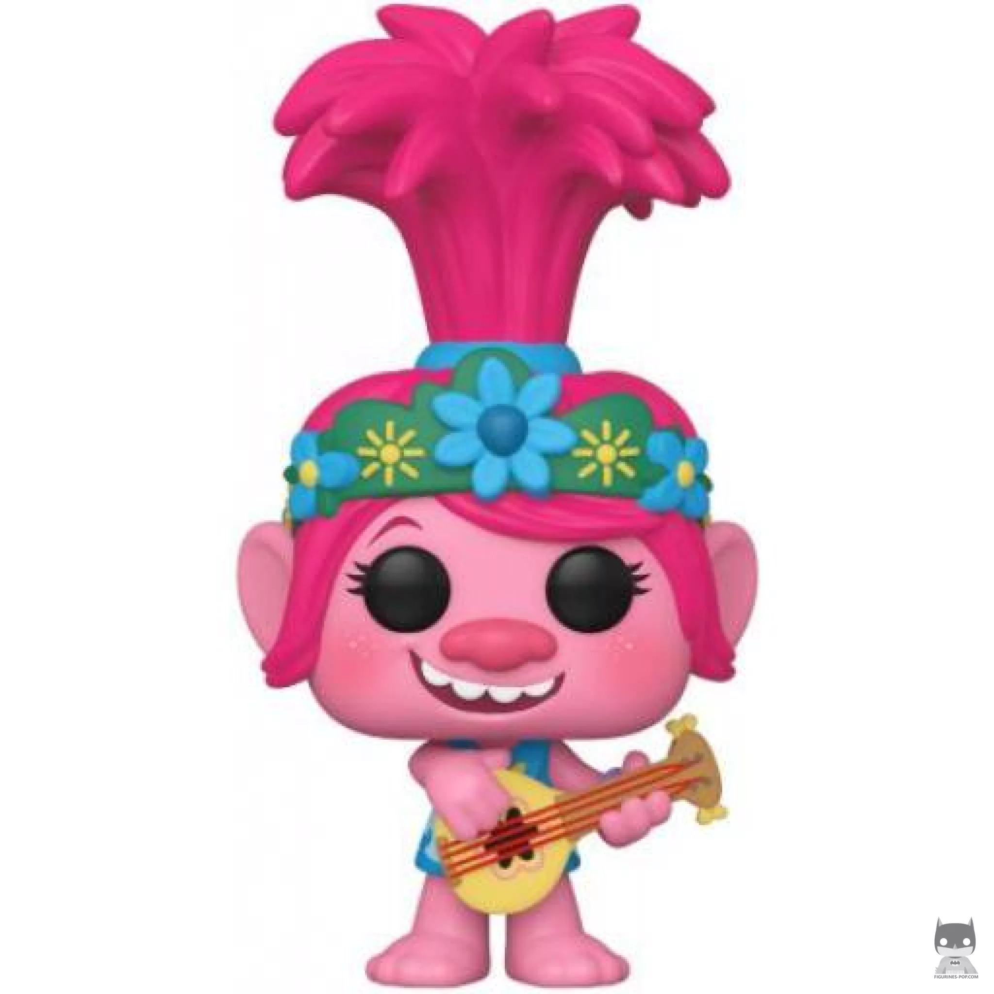 Figurine Funko POP Reine Poppy avec Guitare (Les Trolls)