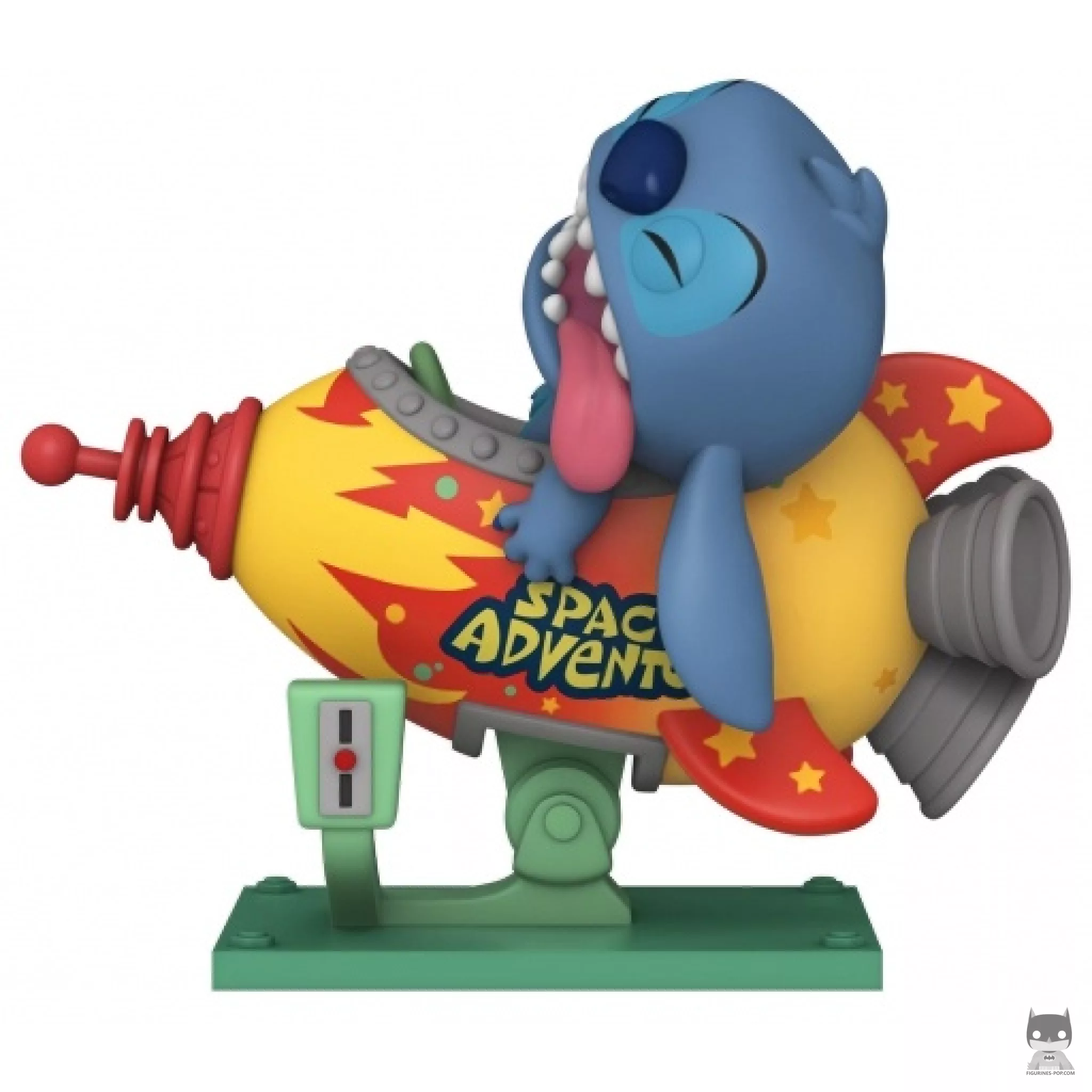 Figurine Funko POP Stitch sur une Fusée (Lilo and Stitch)