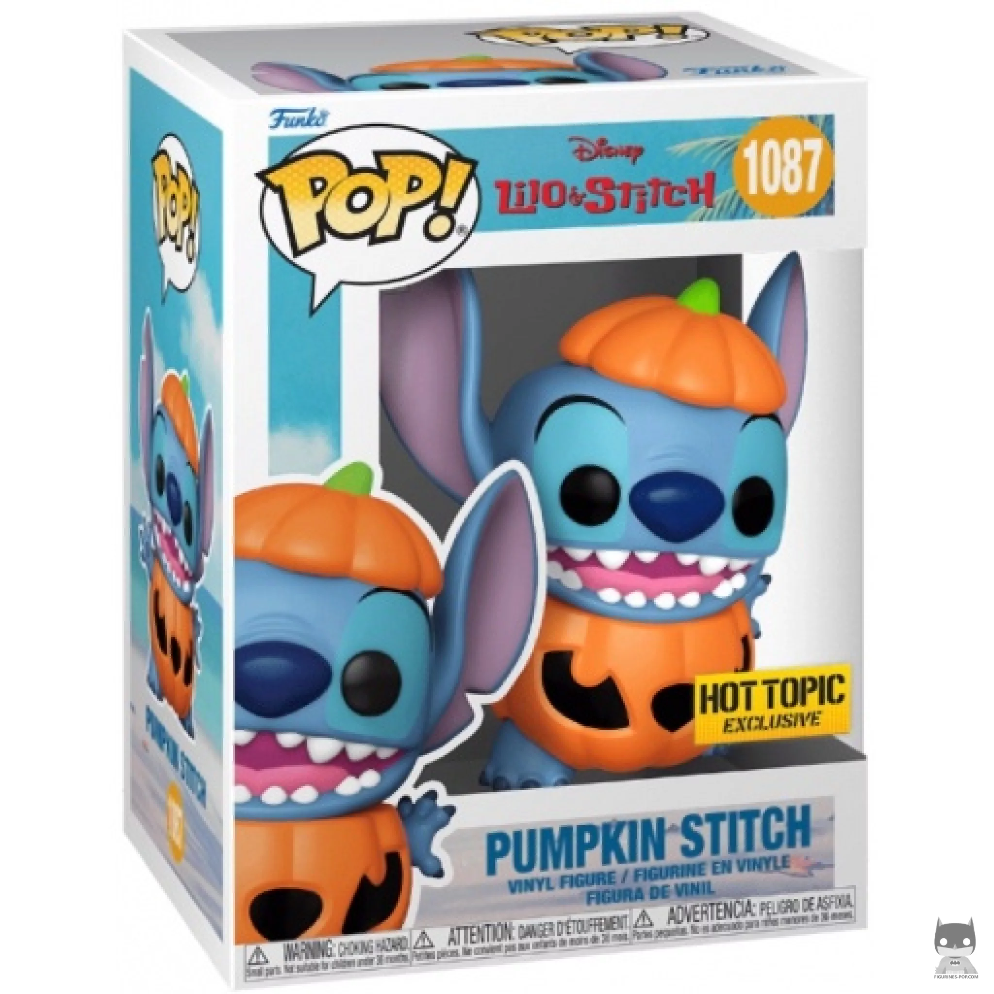 Figurine Funko POP Stitch Citrouille avec boîte