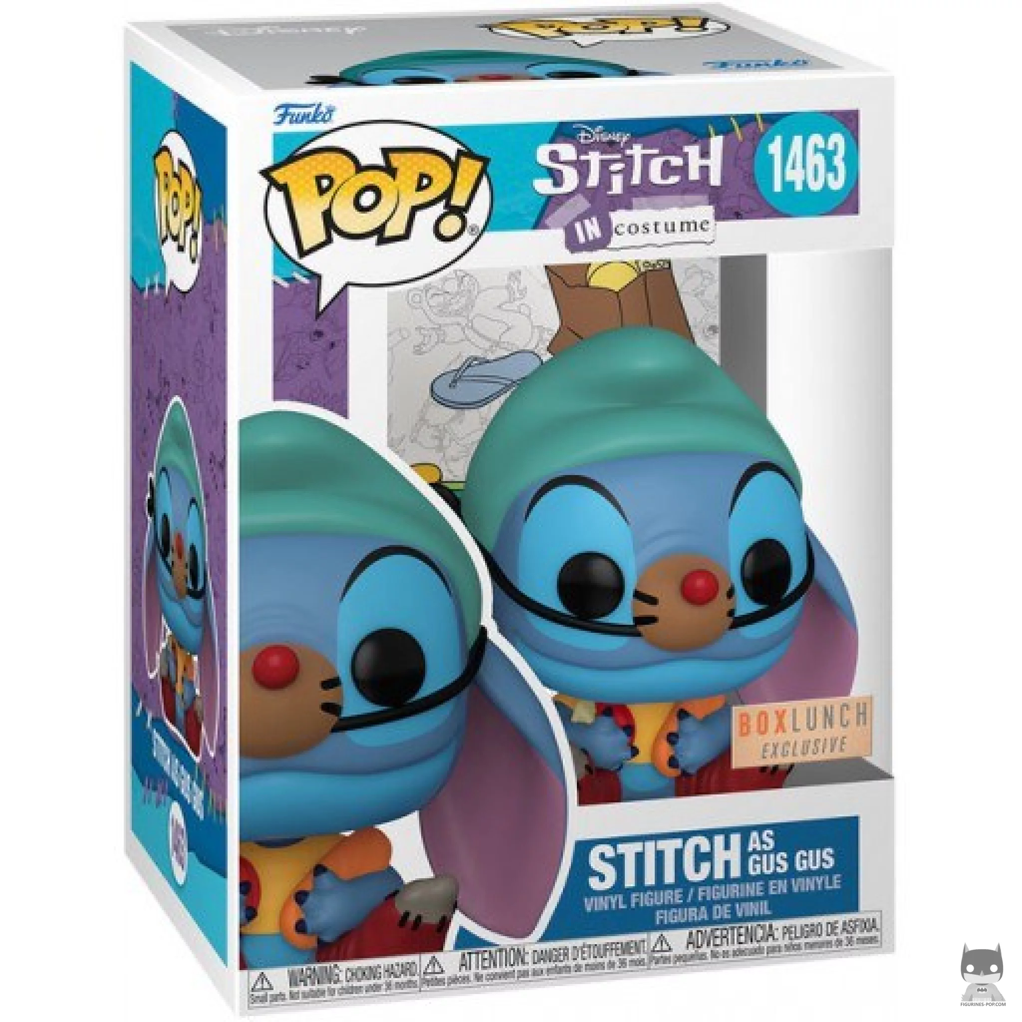 Figurine Funko POP Stitch en Gus Gus avec boîte