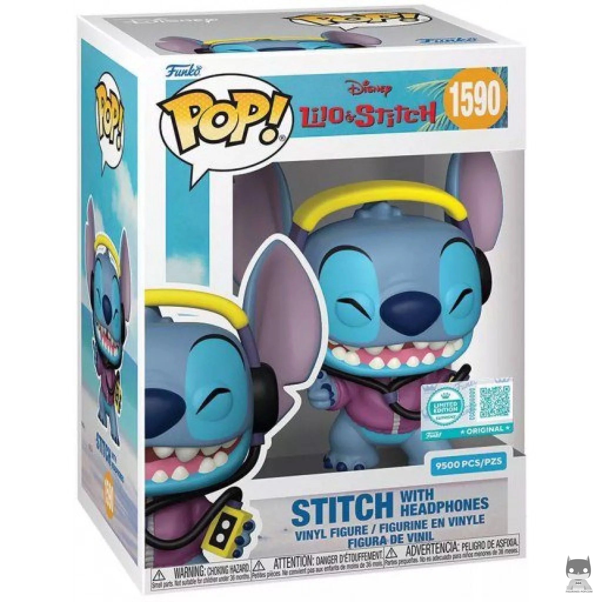 Figurine Funko POP Stitch avec Casque de Musique avec boîte