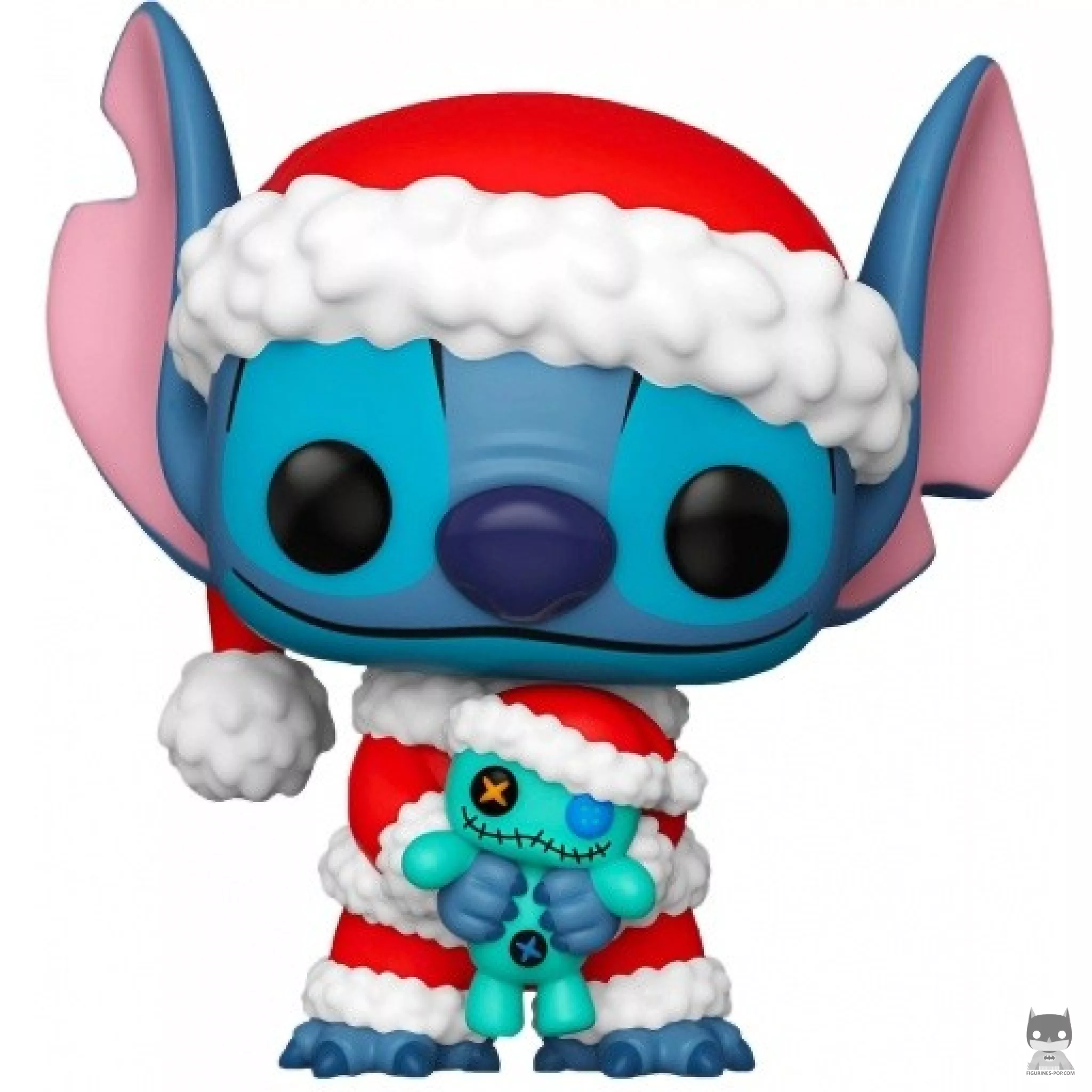 Figurine Funko POP Stitch Père Noël avec Scrump (Lilo et Stitch)