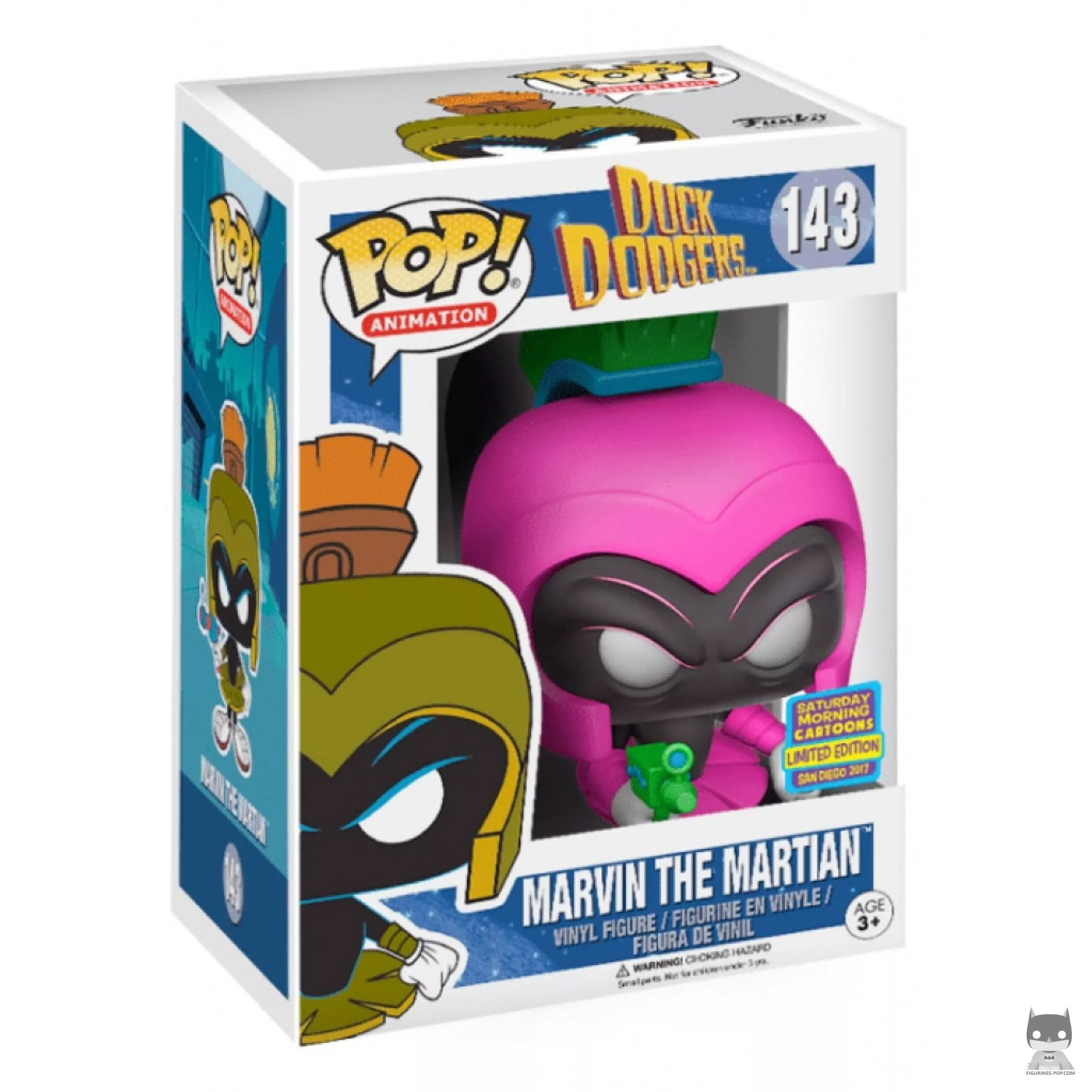 Figurine Funko POP Marvin le Martien (Rose) avec boîte