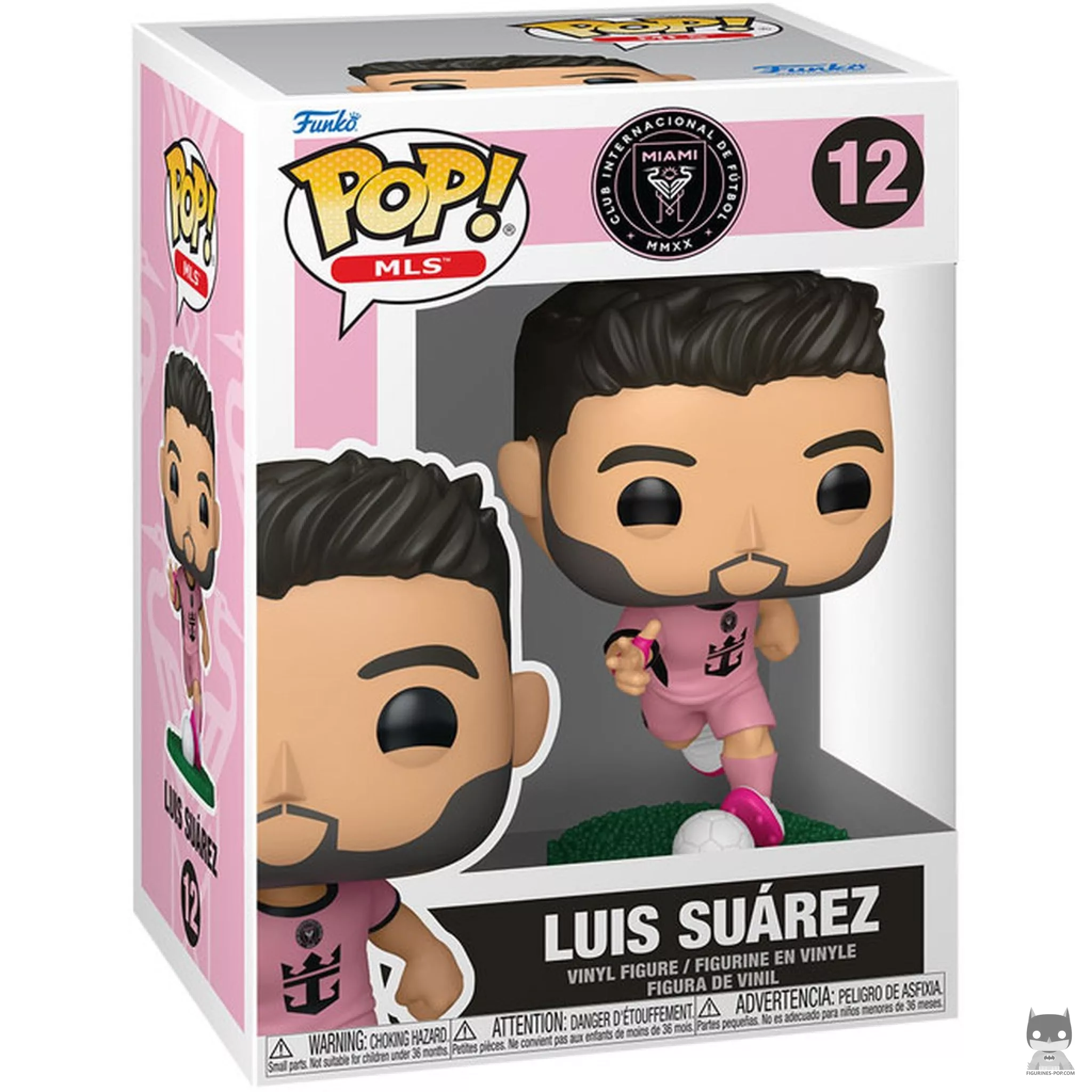 Figurine Funko POP Luis Suárez (Inter Miami) avec boîte