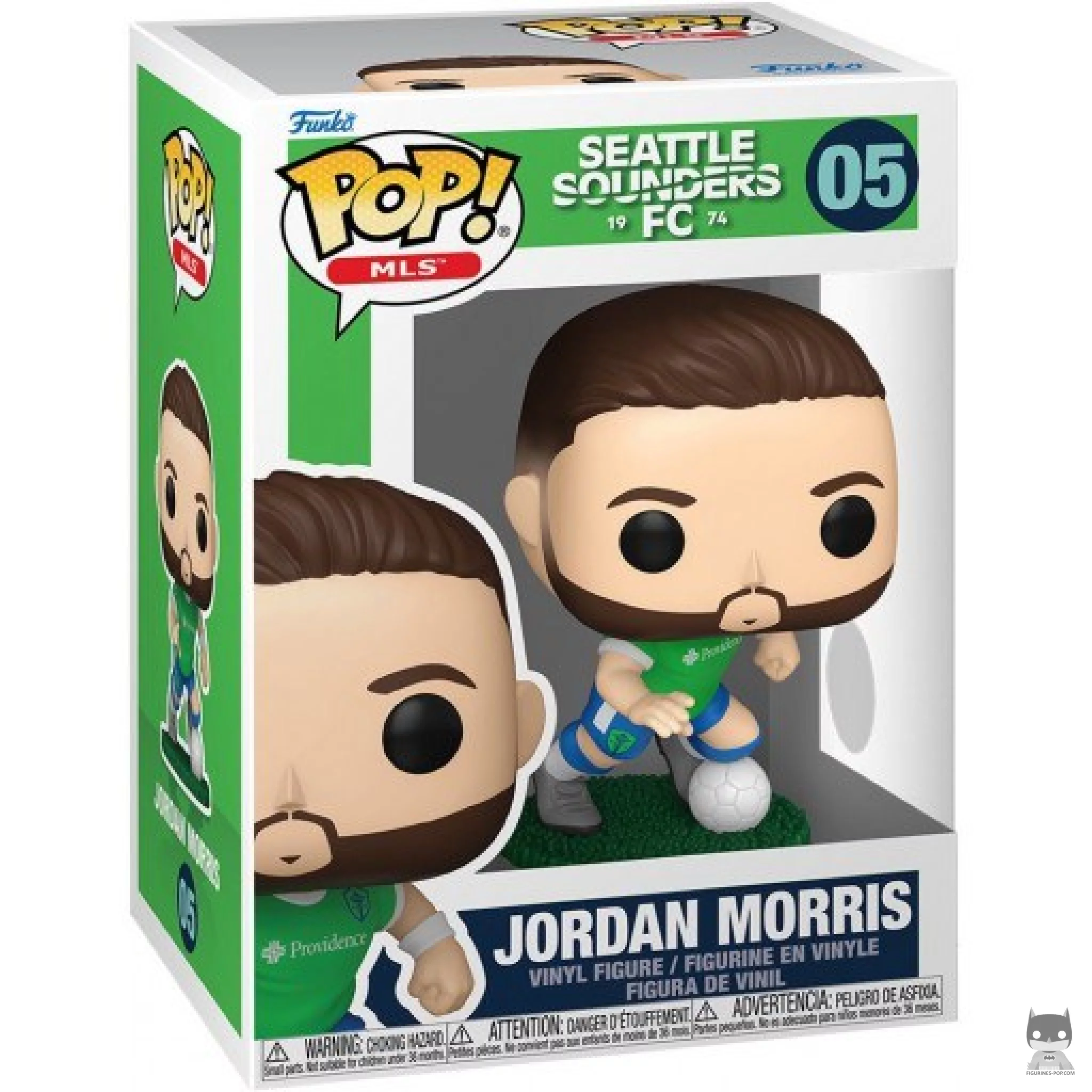 Figurine Funko POP Jordan Morris (Seattle Sounders FC) avec boîte