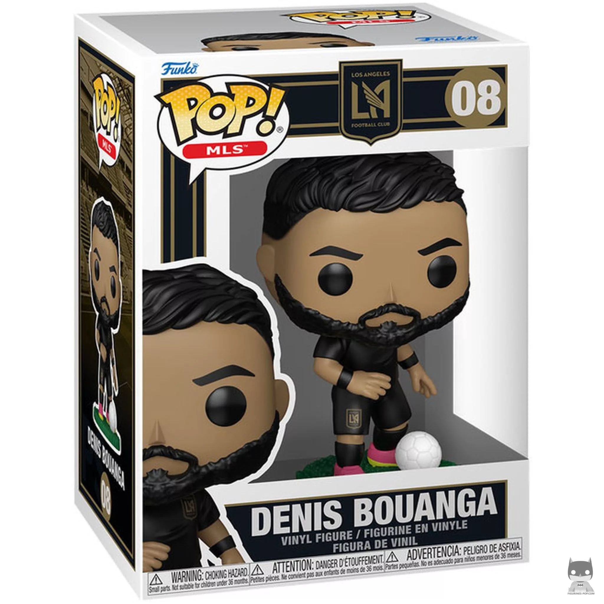 Figurine Funko POP Denis Bouanga (Los Angeles FC) avec boîte