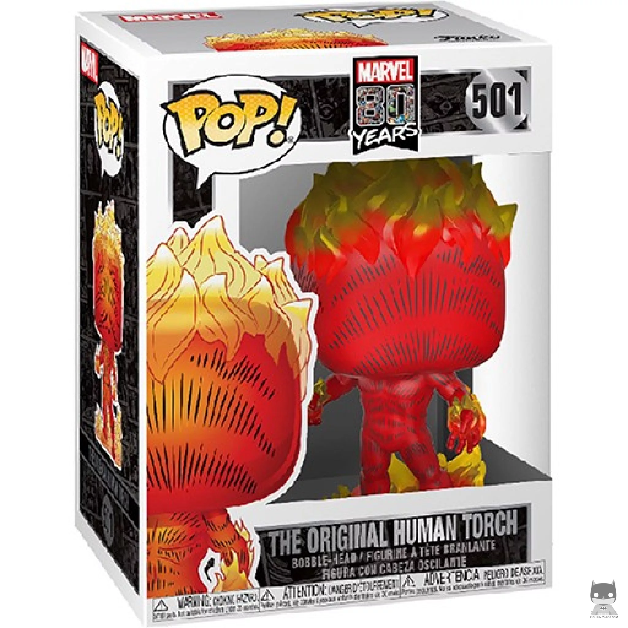 Figurine Funko POP La Torche Humaine Originale avec boîte