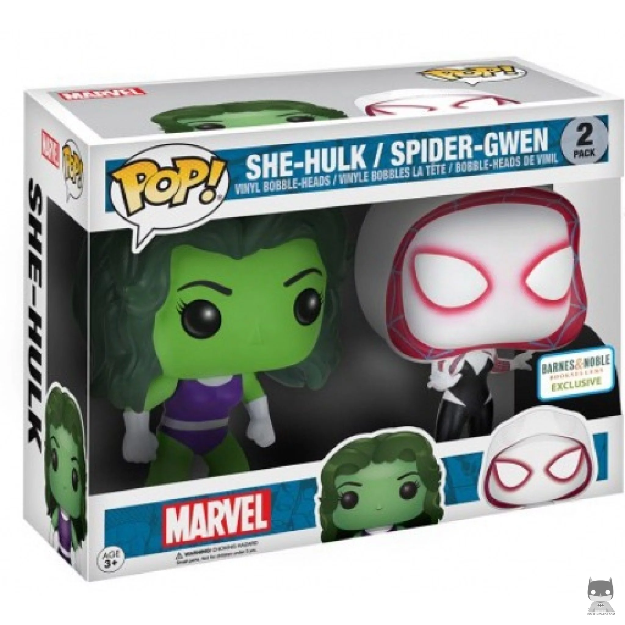 Figurine Funko POP She-Hulk & Spider Gwen avec boîte