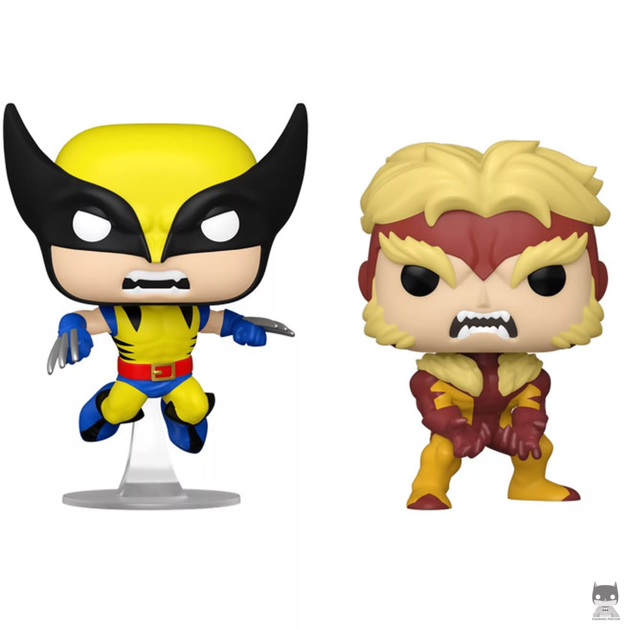 Figurine Funko POP Wolverine & Dents-de-sabre (Marvel Comics)