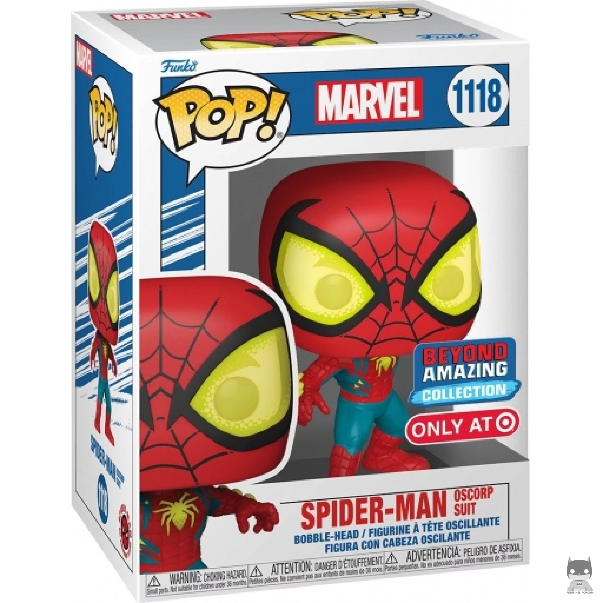 Figurine Funko POP Spider-Man Costume Oscorp avec boîte