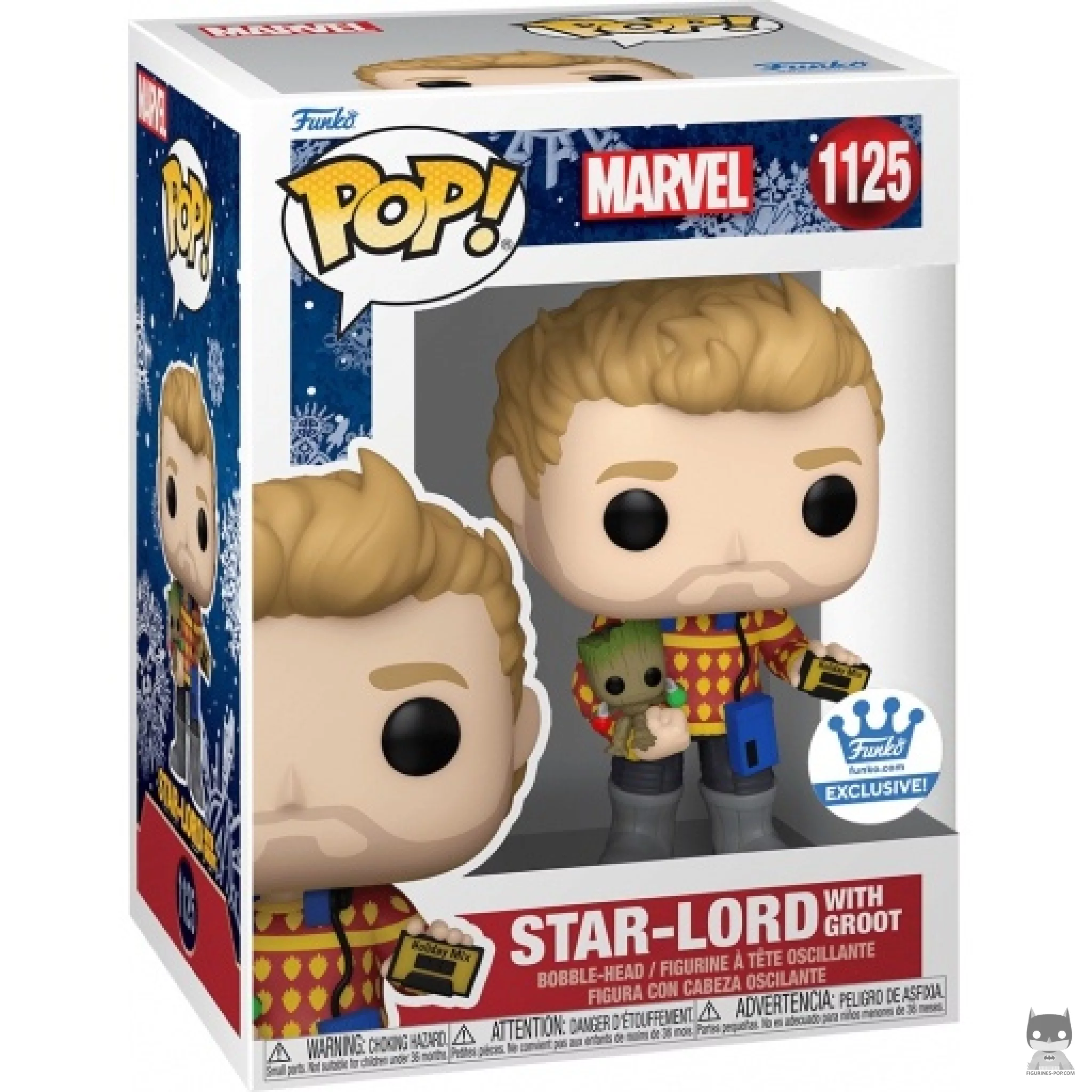 Figurine Funko POP Star-Lord avec Groot avec boîte