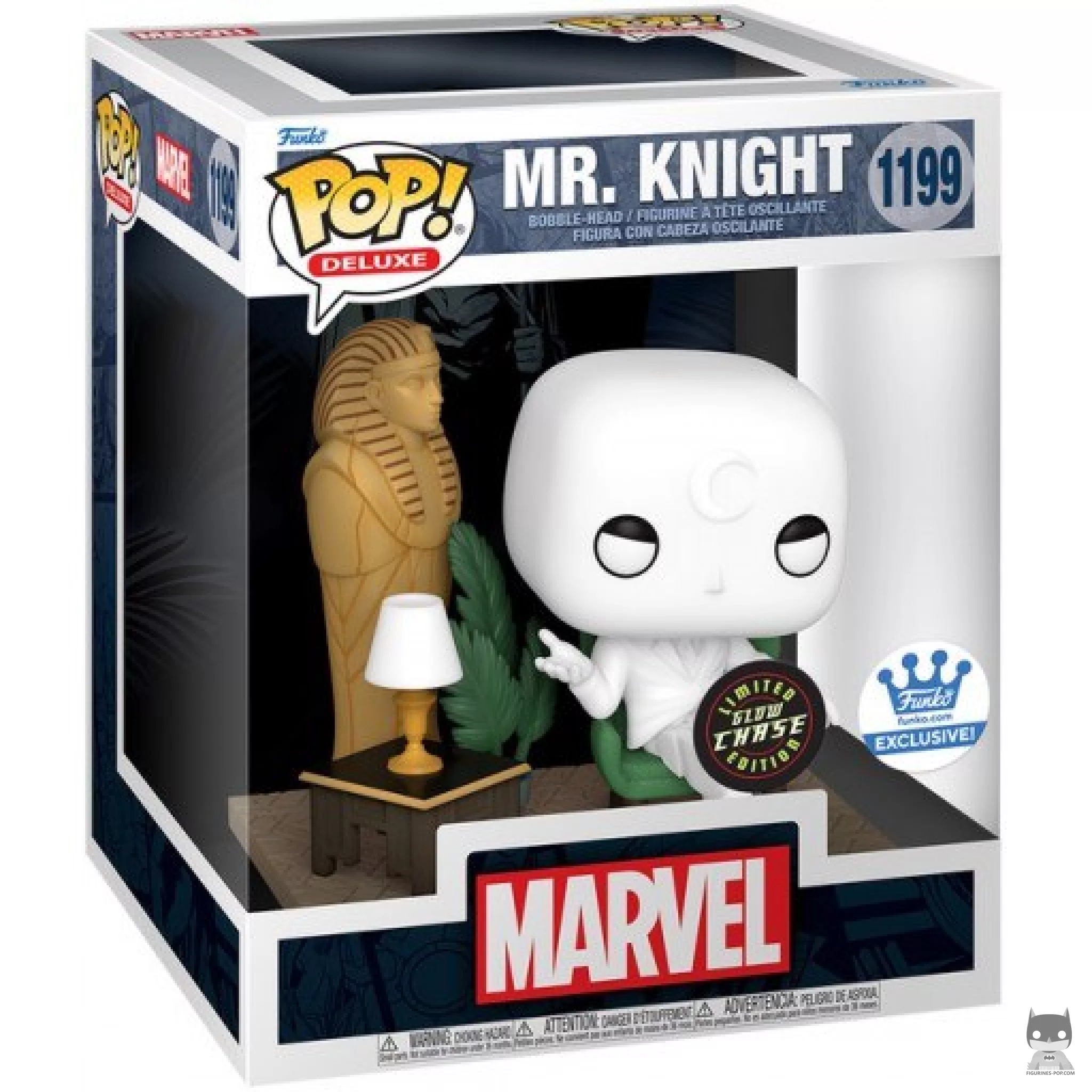 Figurine Funko POP Mr. Knight (Chase & Glow in the Dark) avec boîte