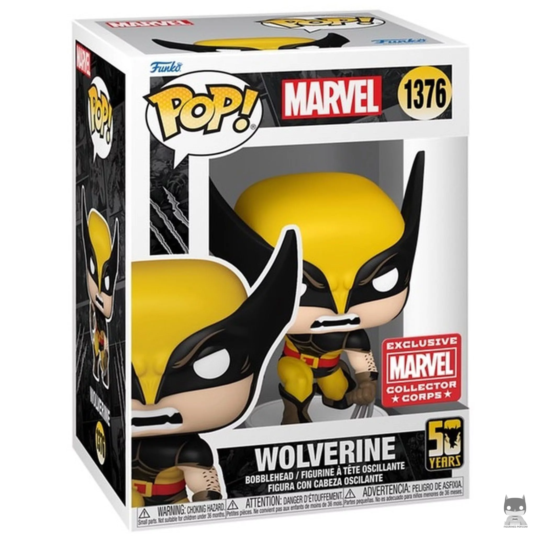 Figurine Funko POP Wolverine (50e anniversaire) avec boîte