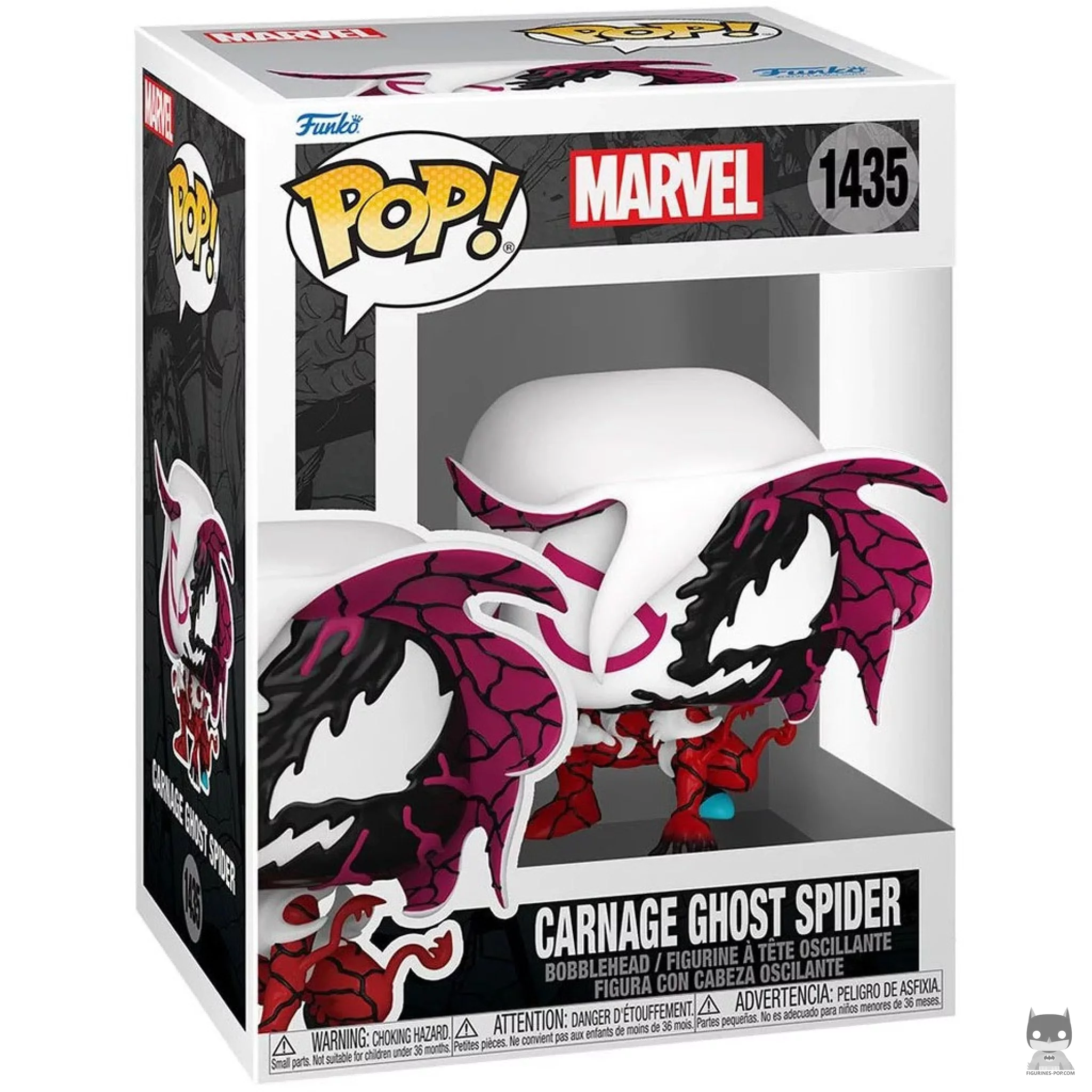 Figurine Funko POP Ghost Spider (Carnage) avec boîte