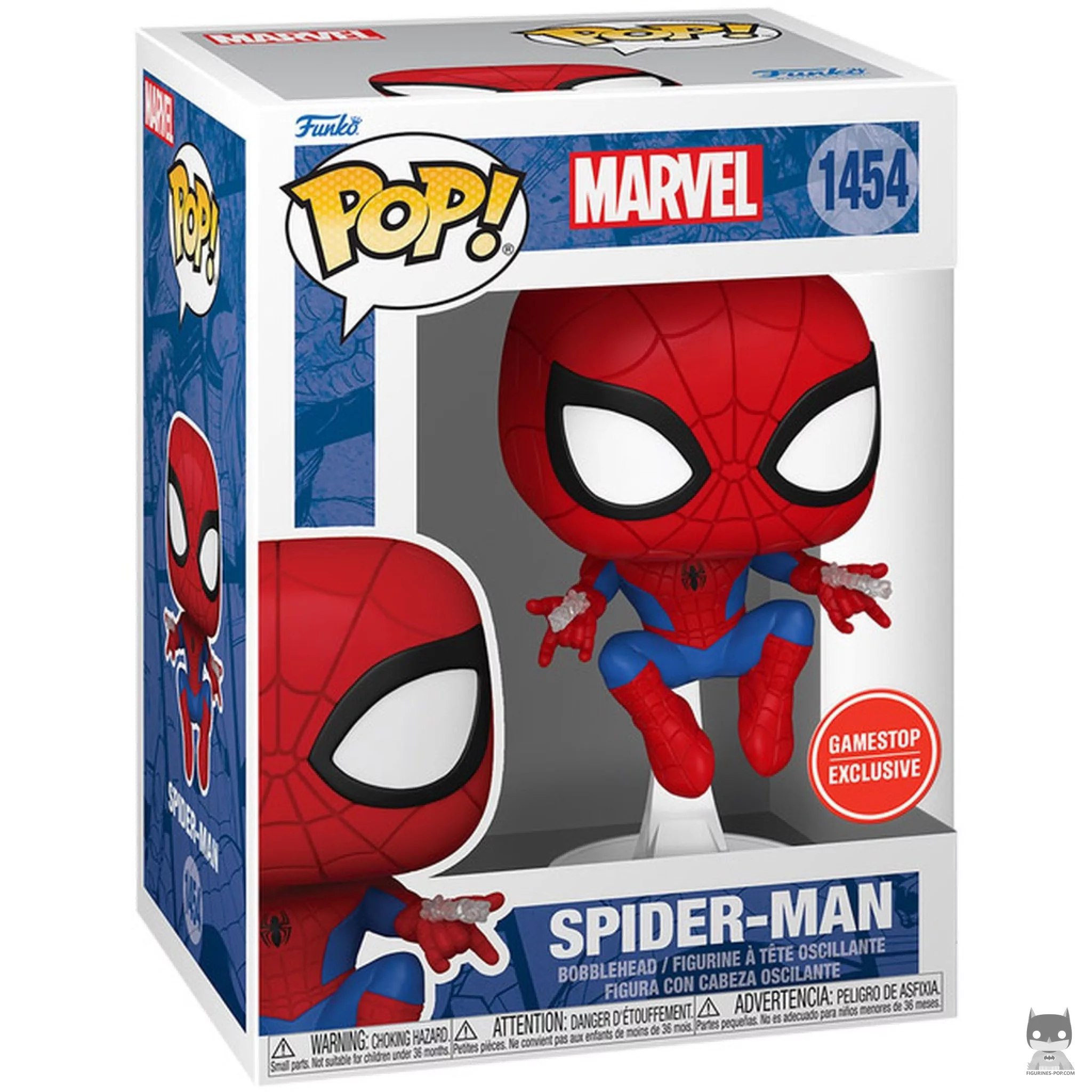 Figurine Funko POP Spider-Man (se balançant) avec boîte