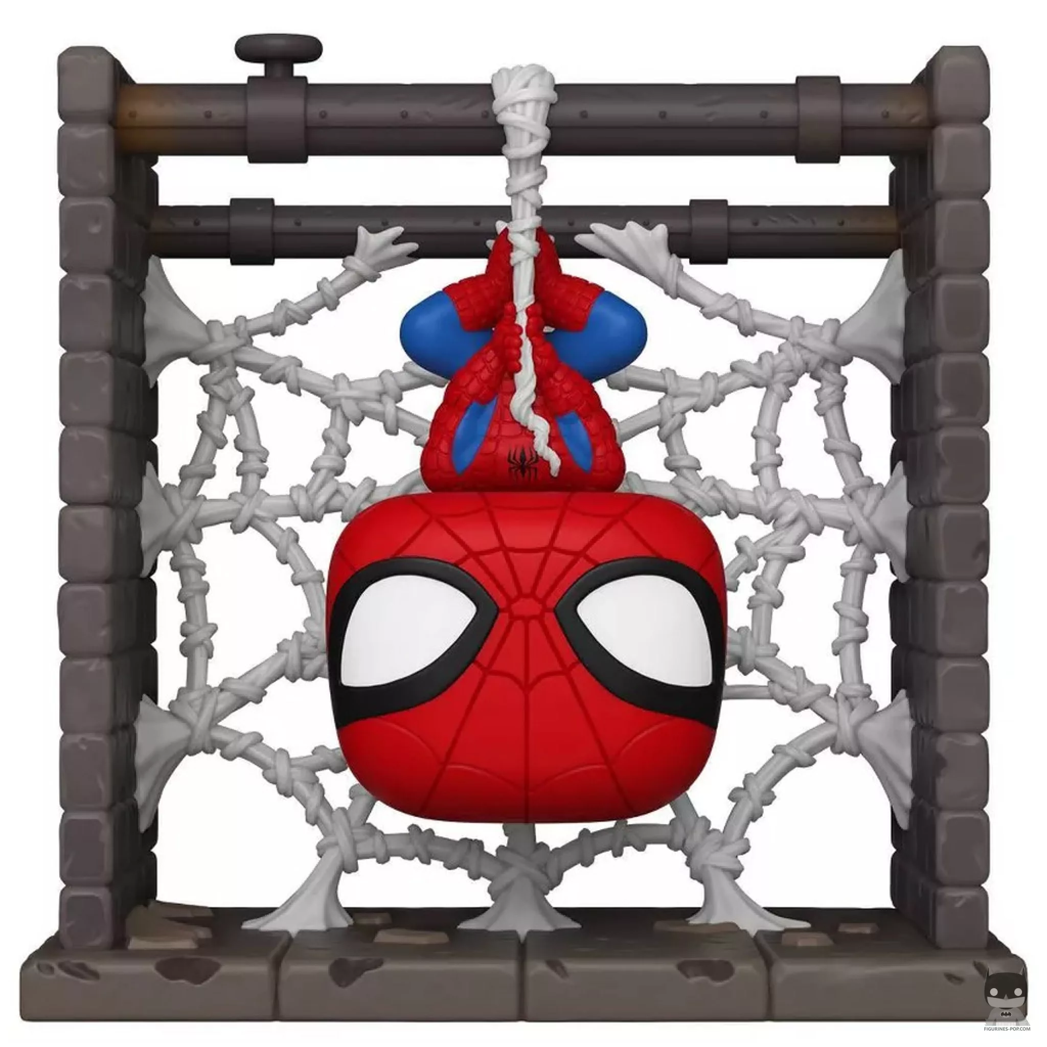 Figurine Funko POP Spider-Man suspendu à sa toile (Deluxe) (Marvel Comics)