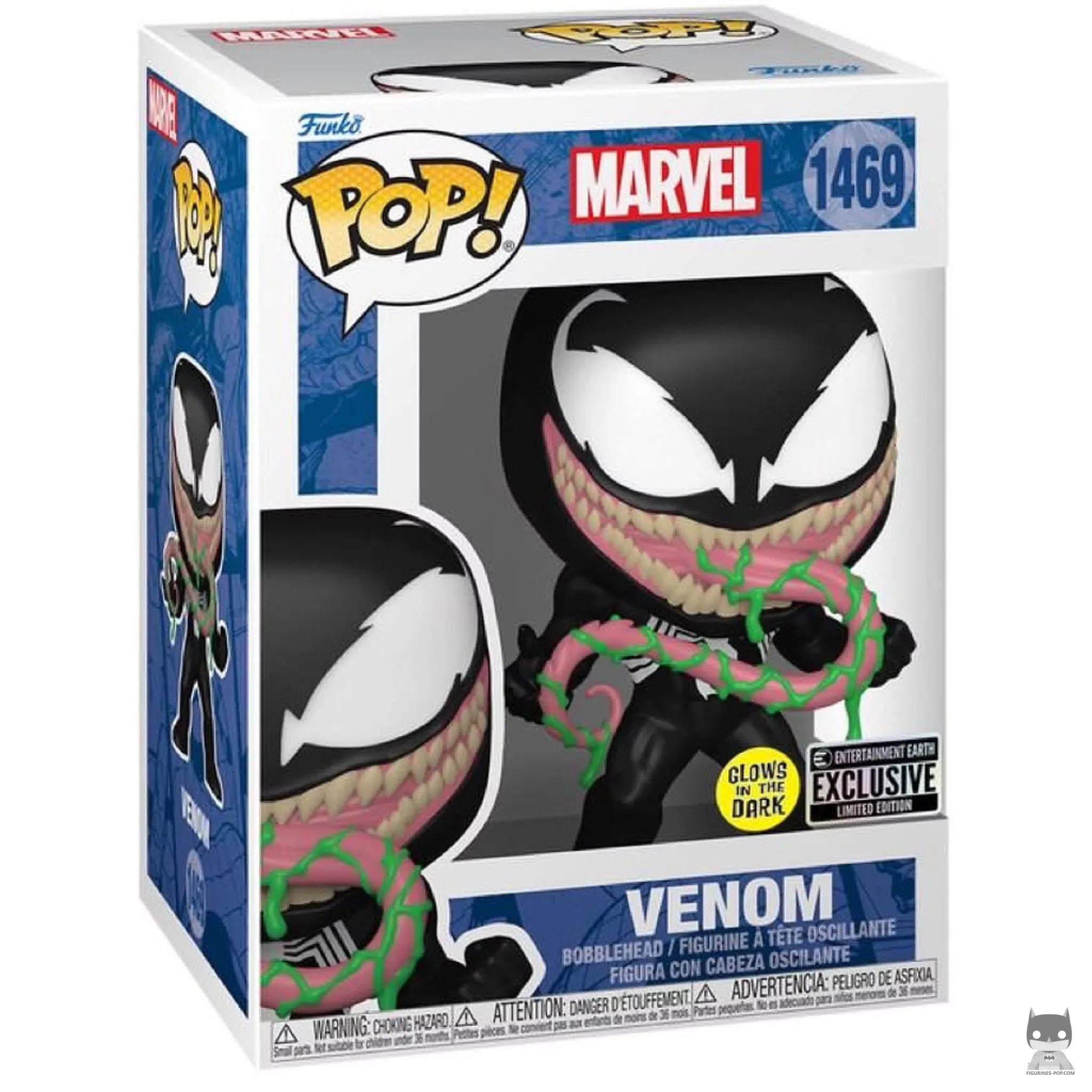 Figurine Funko POP Venom avec substance visqueuse (Glow in the Dark) avec boîte