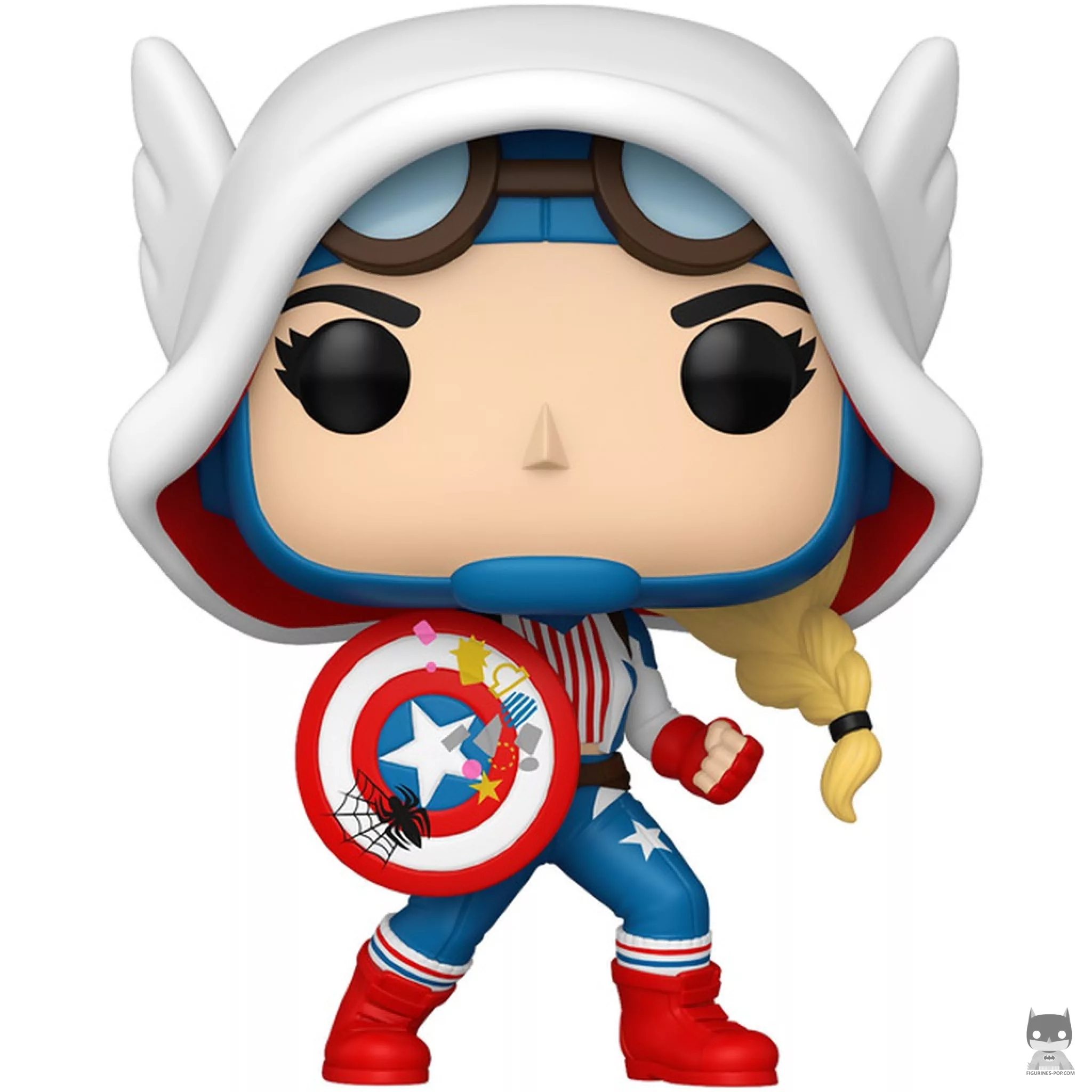 Figurine Funko POP Cap-Gwen (Marvel Comics)