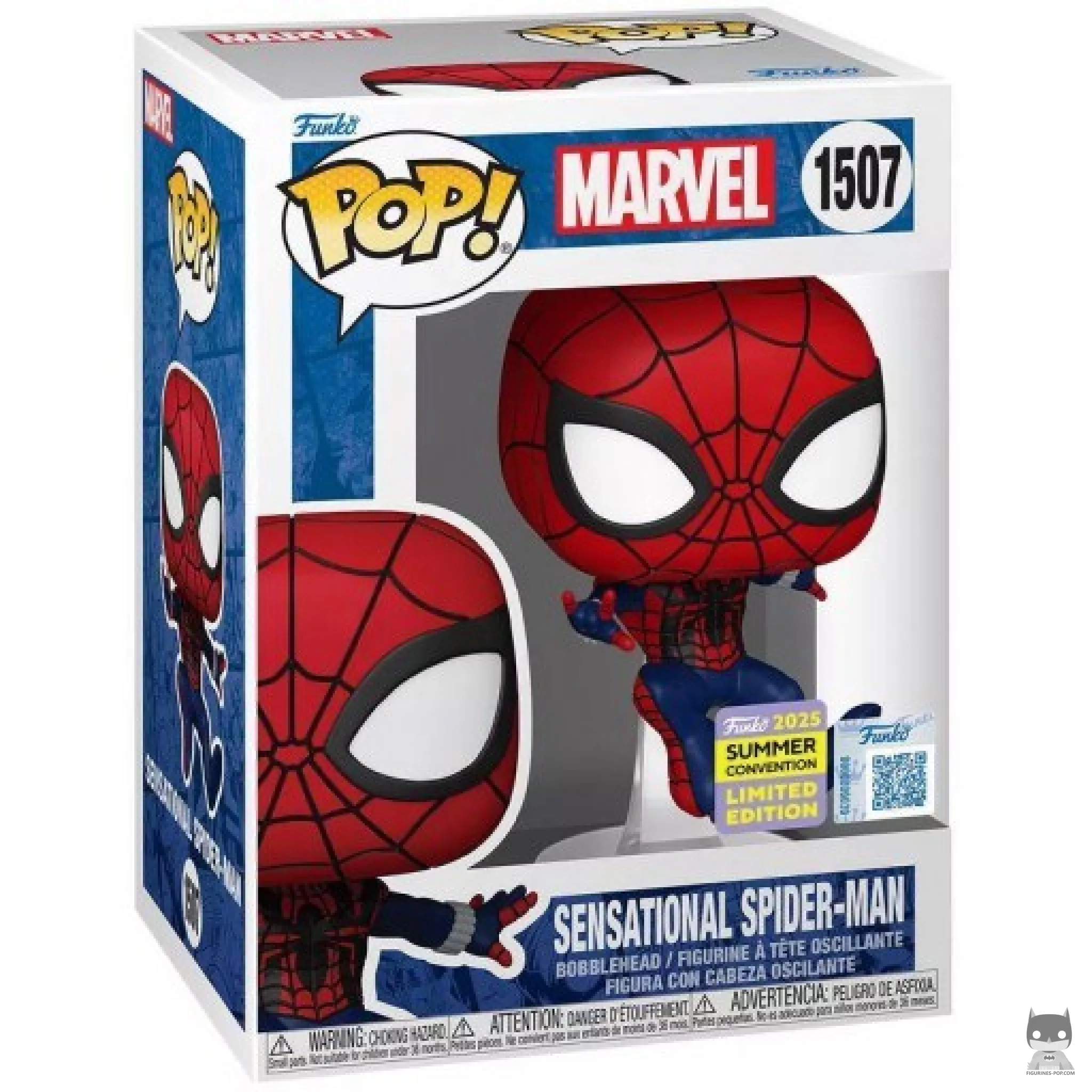 Figurine Funko POP Spider-Man Sensationnel avec boîte