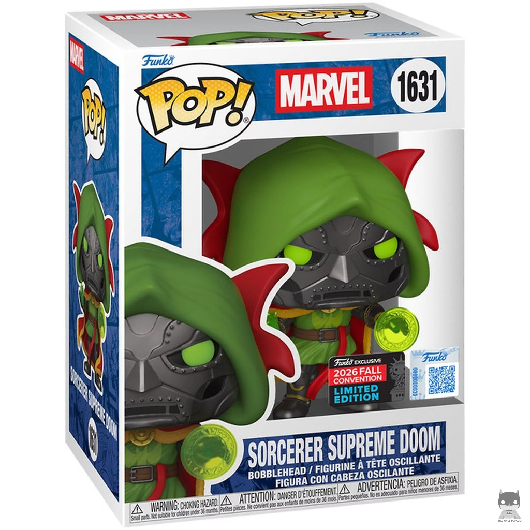 Figurine Funko POP Doom, le Sorcier Suprême avec boîte