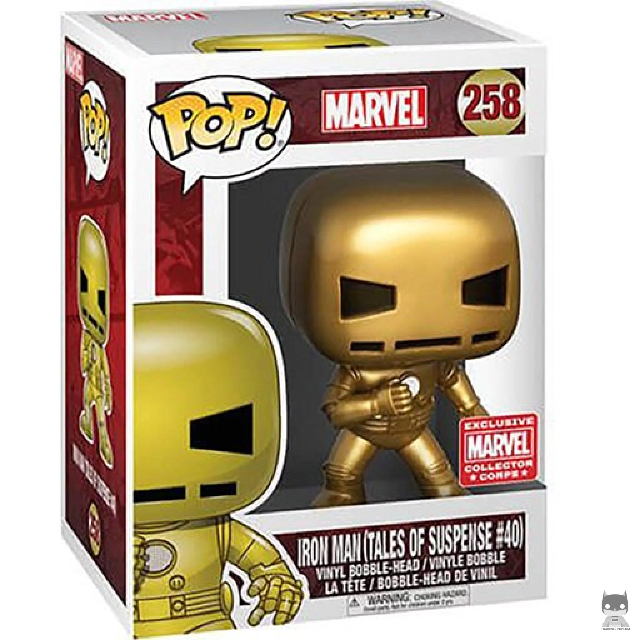 Figurine Funko POP Iron Man (Or) avec boîte