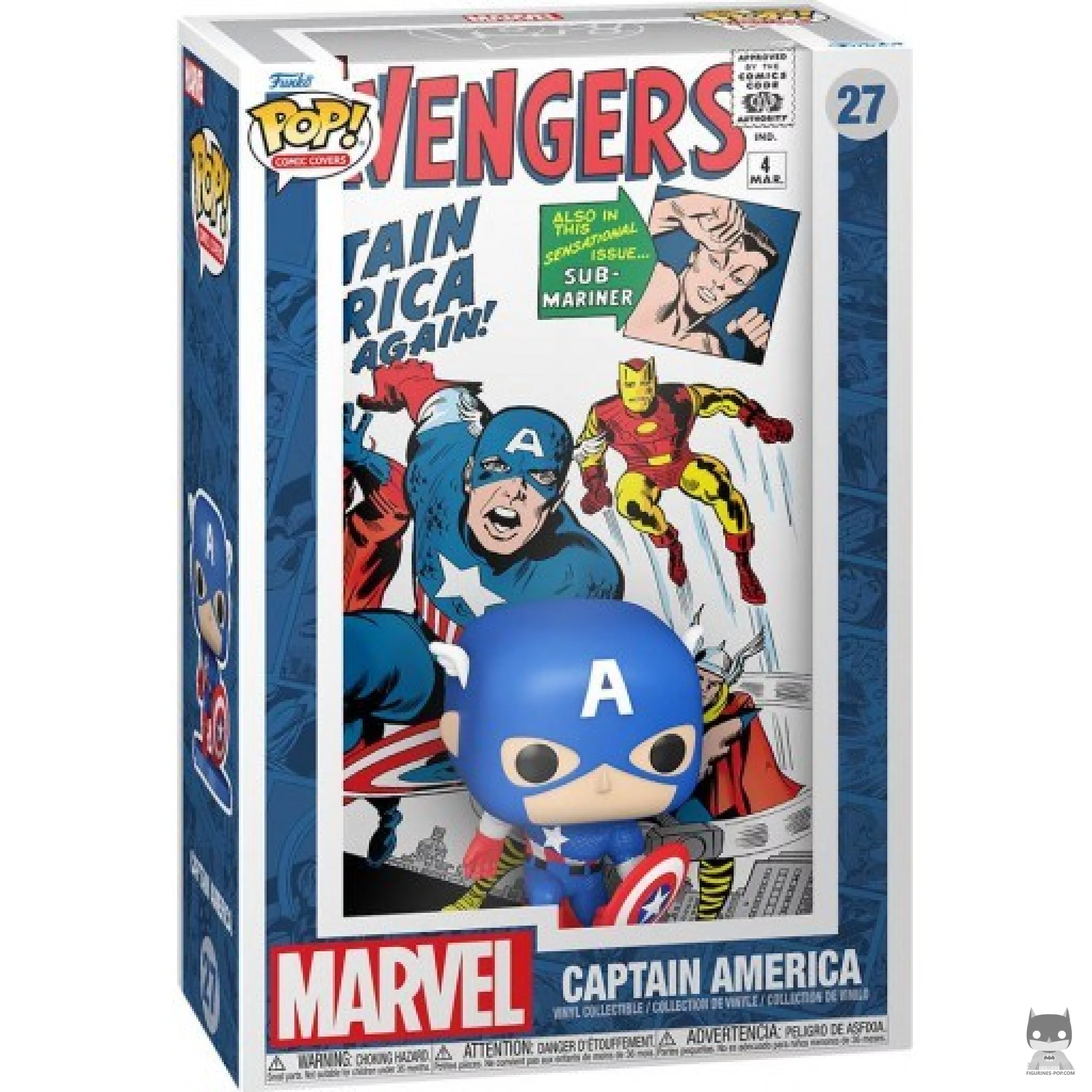 Figurine Funko POP Captain America avec boîte