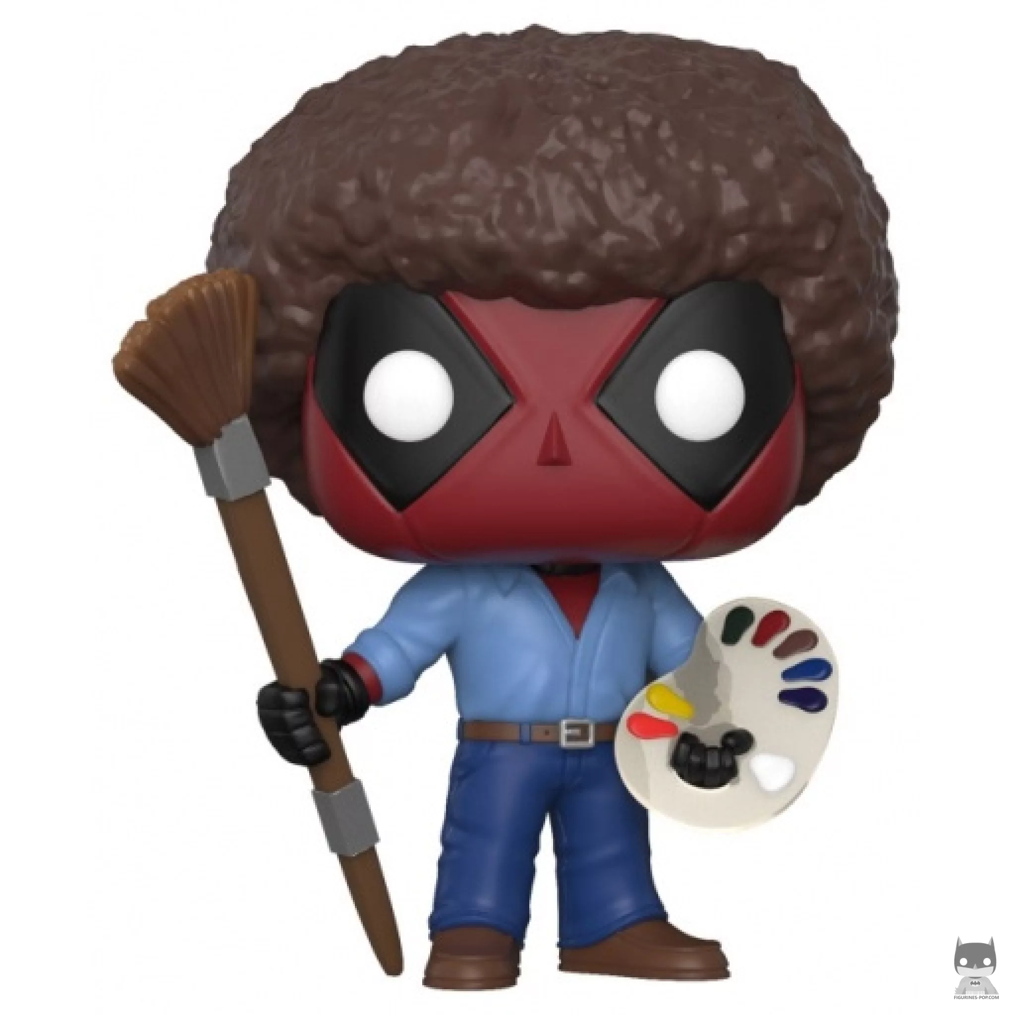 Figurine Funko POP Deadpool en Bob Ross (Marvel Comics)