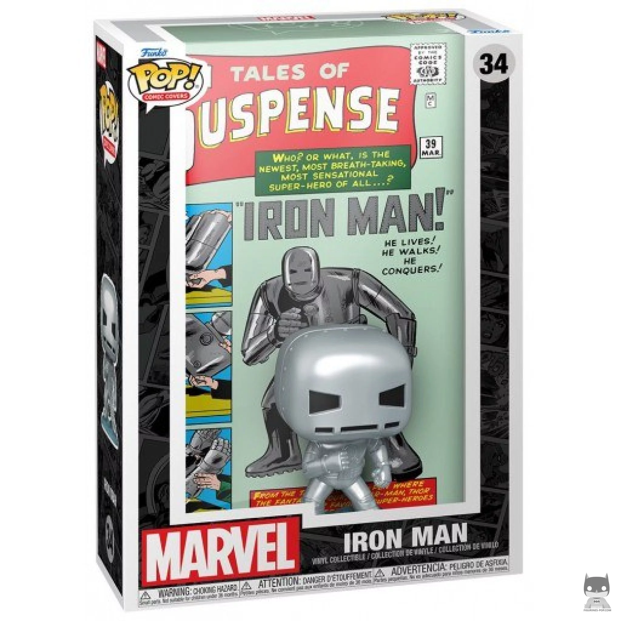 Figurine Funko POP Iron Man avec boîte