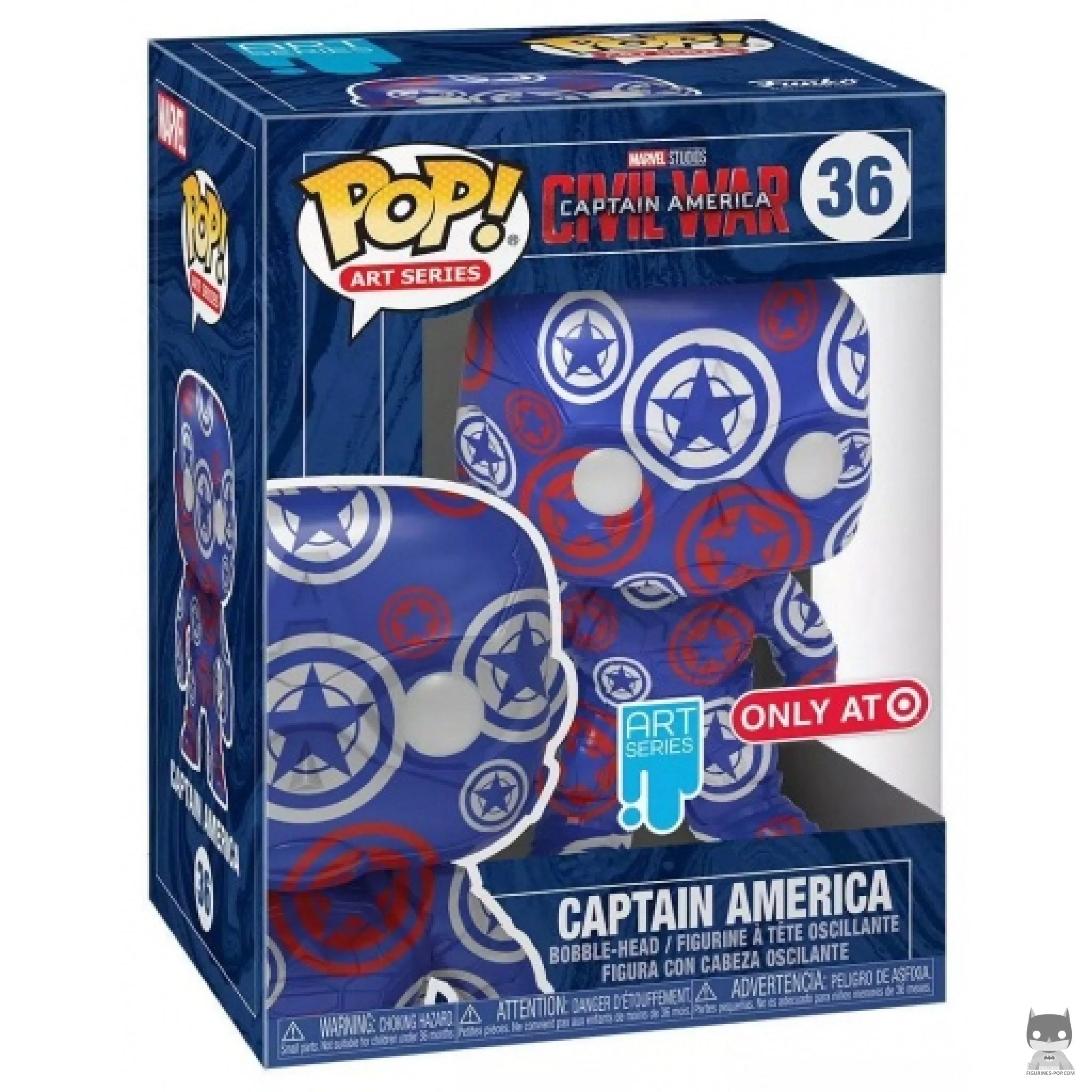 Figurine Funko POP Captain America avec boîte