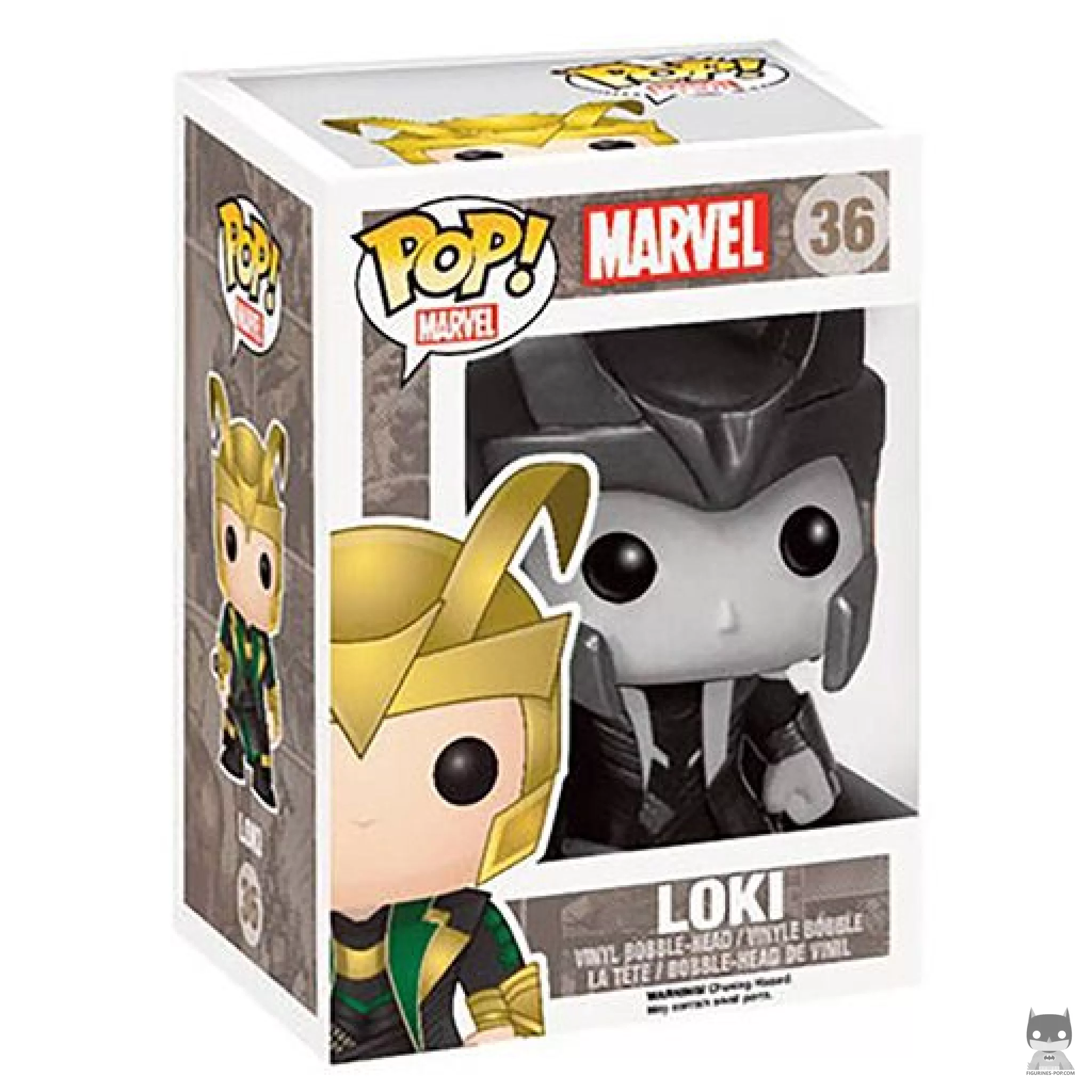 Figurine Funko POP Loki (Black & White) avec boîte