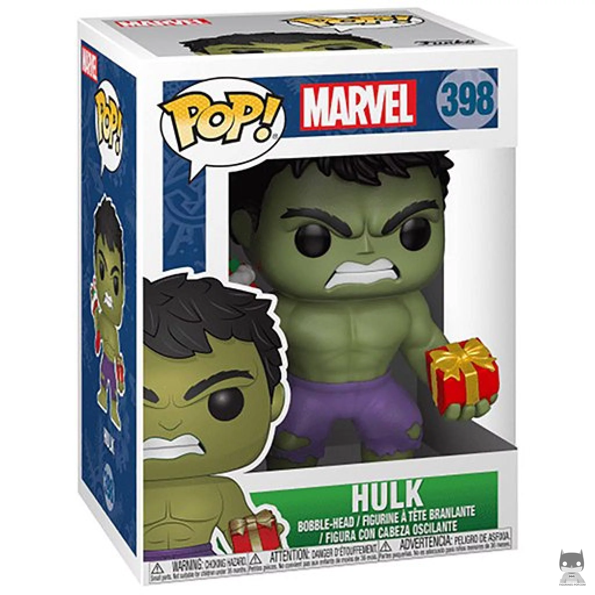 Figurine Funko POP Hulk (Noël) avec boîte